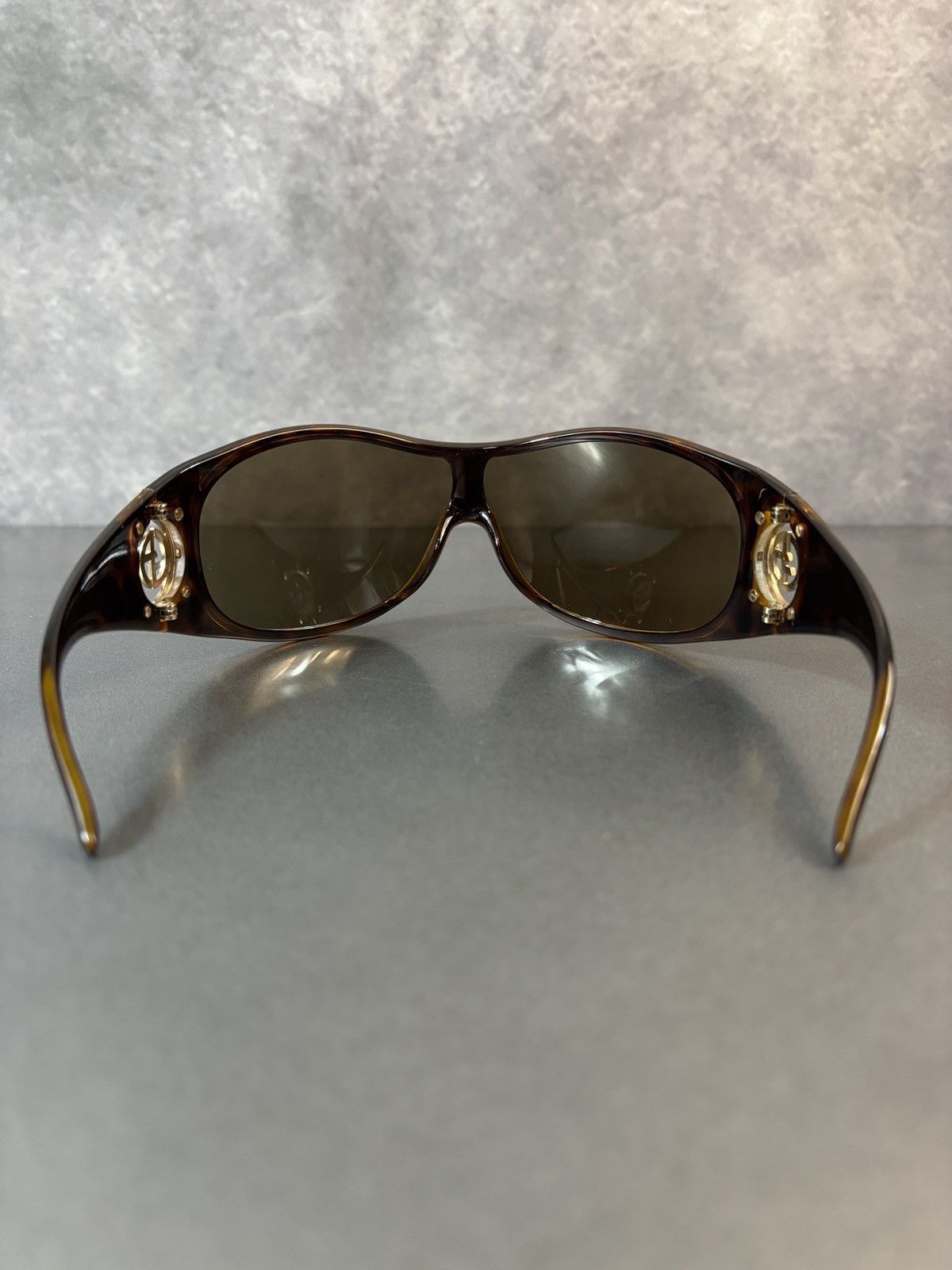 Giorgio Armani × Vintage 2000s Giorgio Armani Sunglasses GA 340/S Oversized Wrap Y2K Size ONE SIZE - 4 Thumbnail