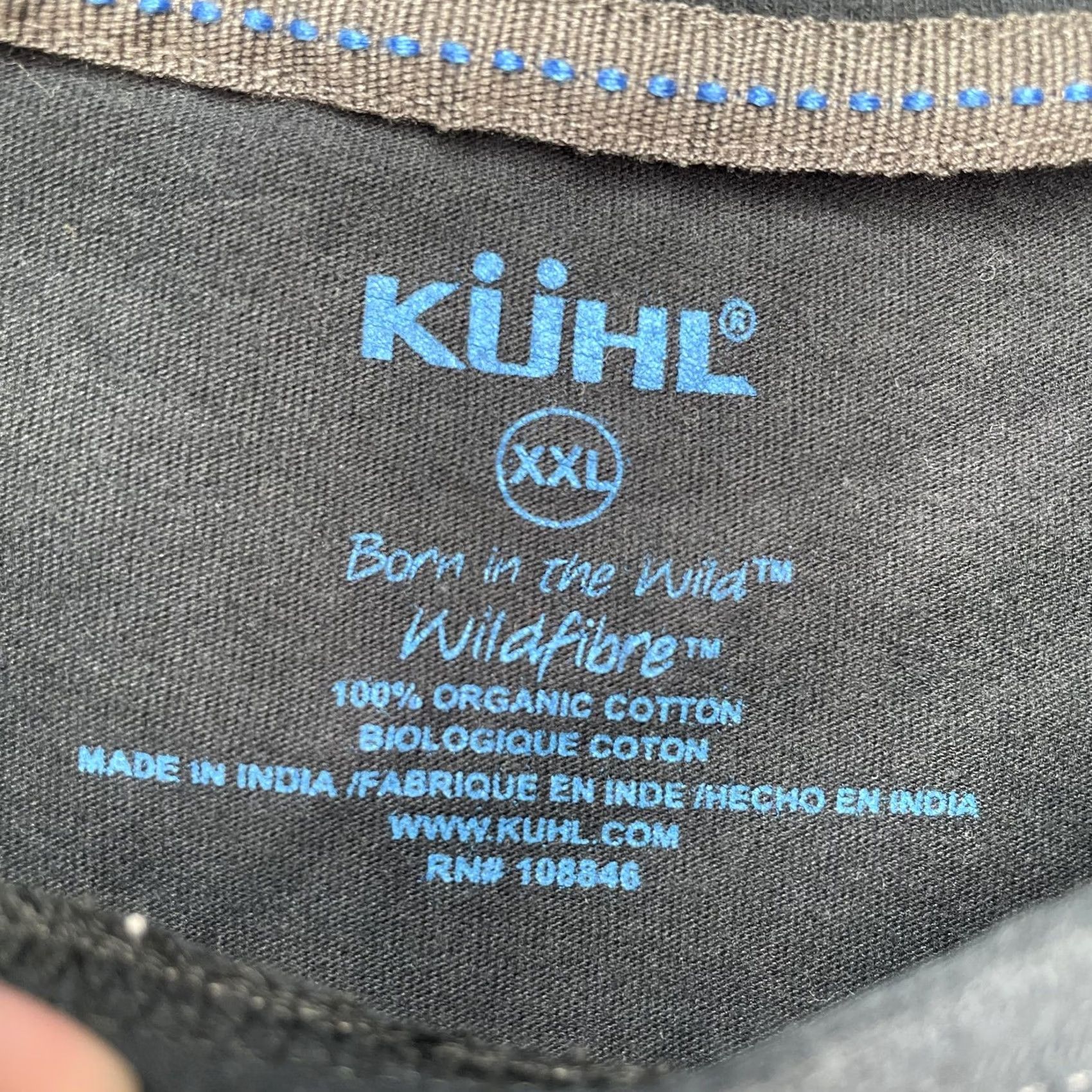 Vintage KÜHL Wildfibre Shirt Mens 2XL Black Organic Cotton Long Sleeve Hiking Tee Size US XXL / EU 58 / 5 - 3 Thumbnail