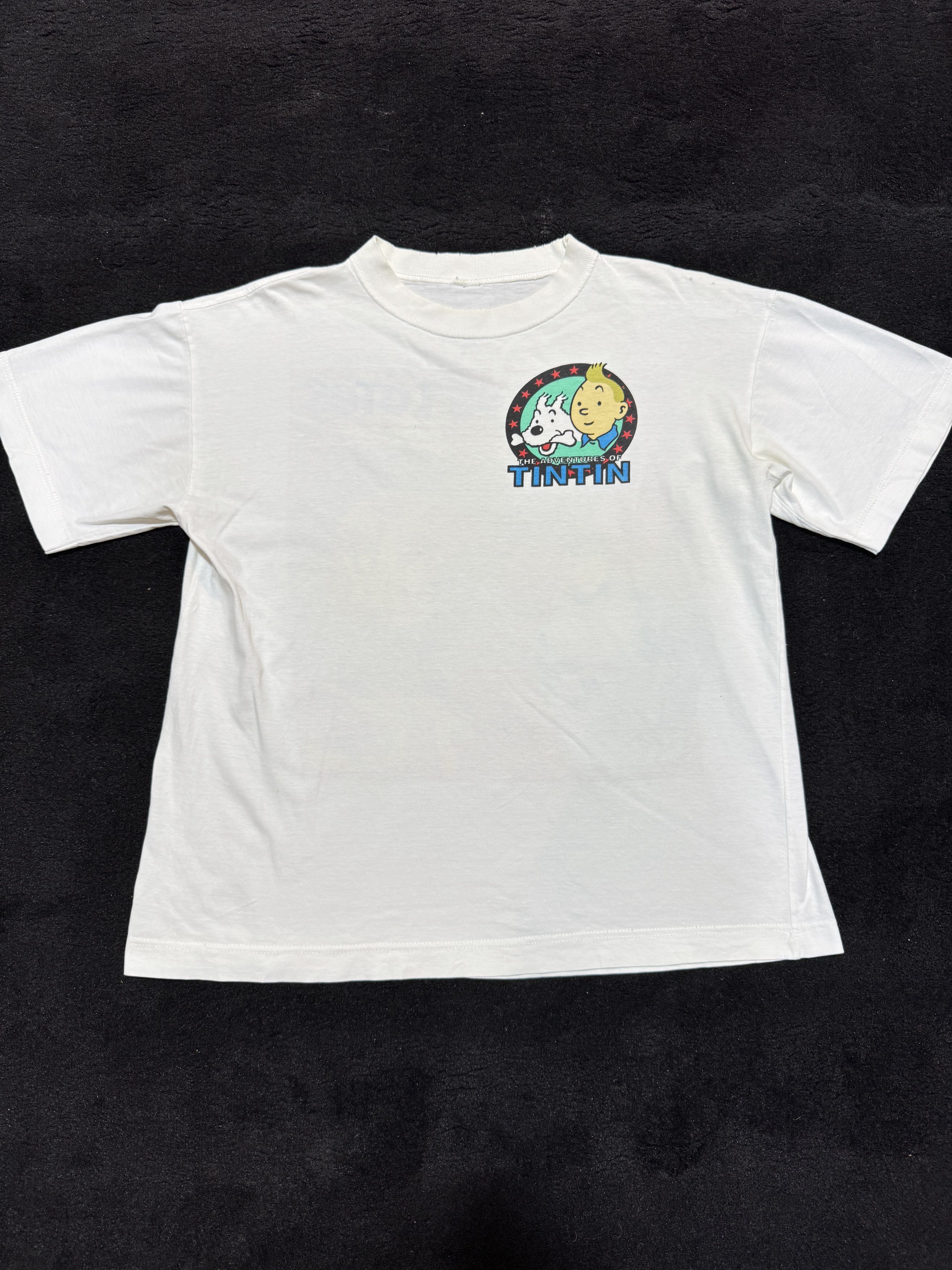 Vintage Vintage The Adventure Of Tintin The Blue Lotus T shirt Size US M / EU 48-50 / 2 - 3 Thumbnail