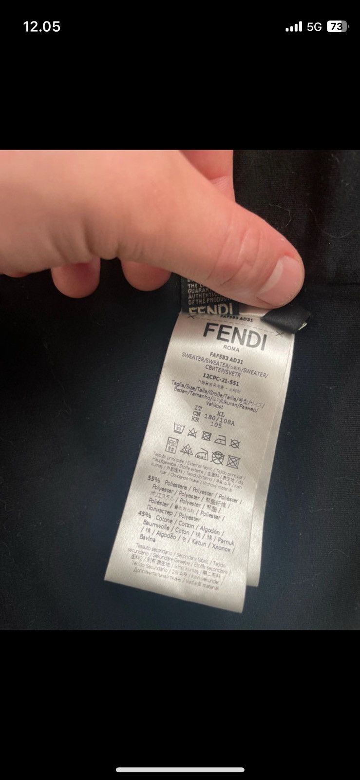 Fendi Fendi Black/Yellow Hoodie Size US XL / EU 56 / 4 - 4 Thumbnail