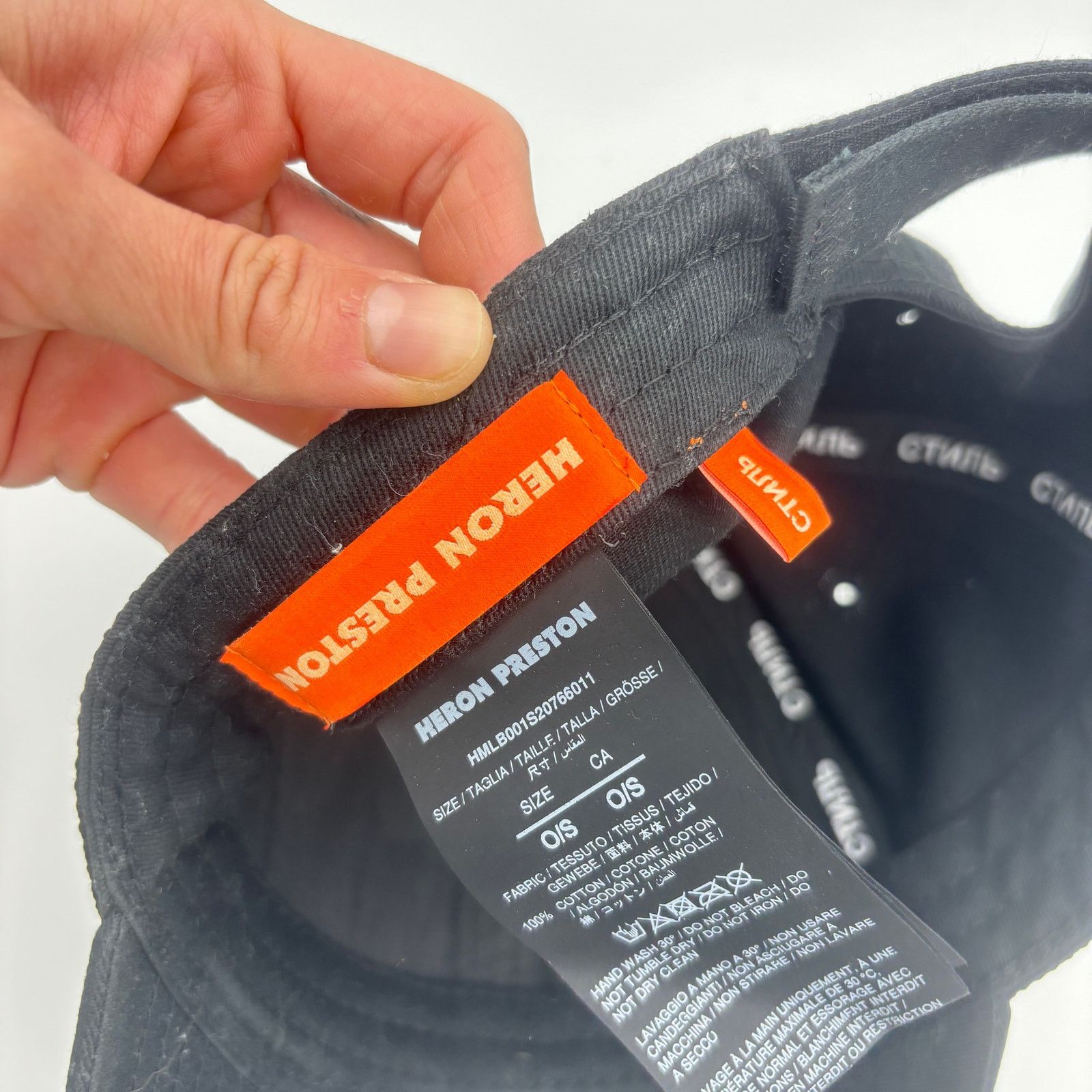 Heron Preston Heron Preston CTNMB Logo Baseball Cap Adjustable Hat Size ONE SIZE - 8 Thumbnail