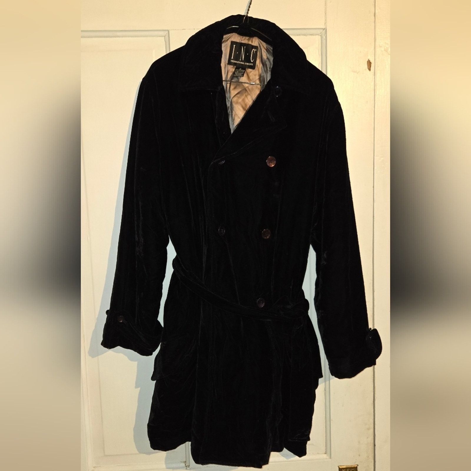 CNCPTS INC International Concepts vintage velvet trench, size M Size M / US 6-8 / IT 42-44 - 1 Thumbnail