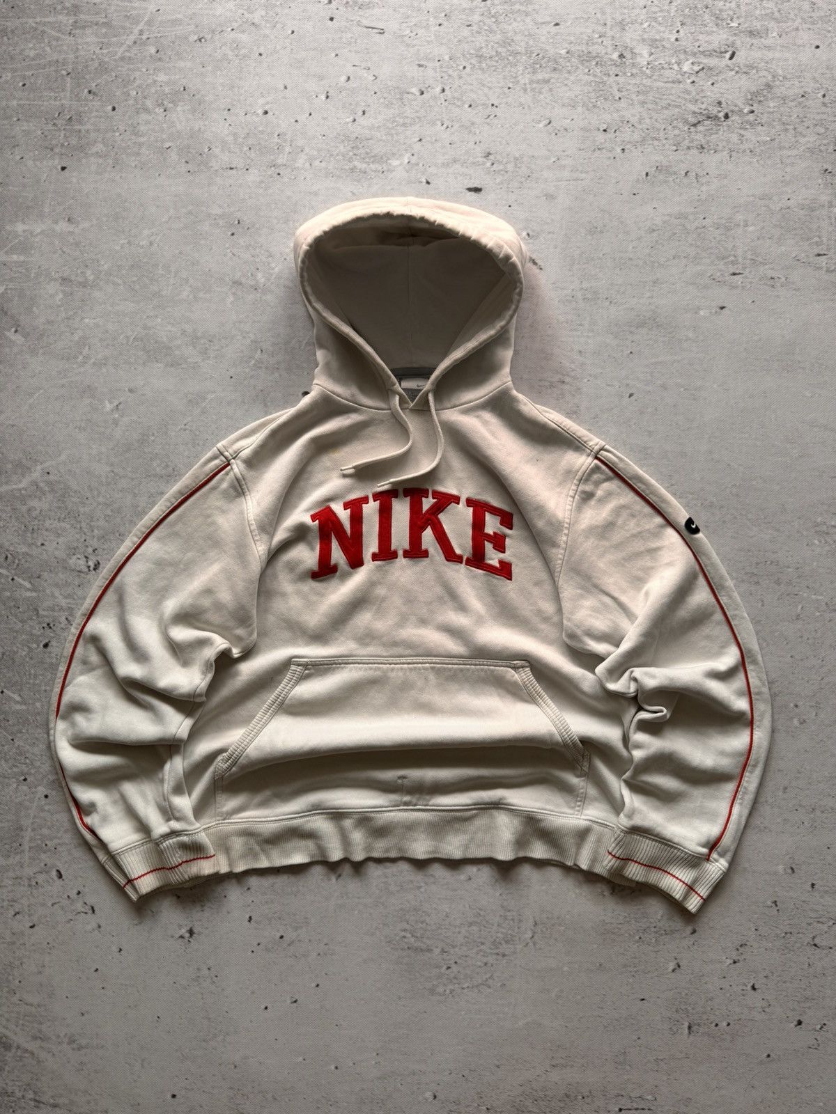 Nike × Vintage NIKE VINTAGE CENTER LOGO OVERSIZE BOXY HOODIE Size US M / EU 48-50 / 2 - 1 Thumbnail