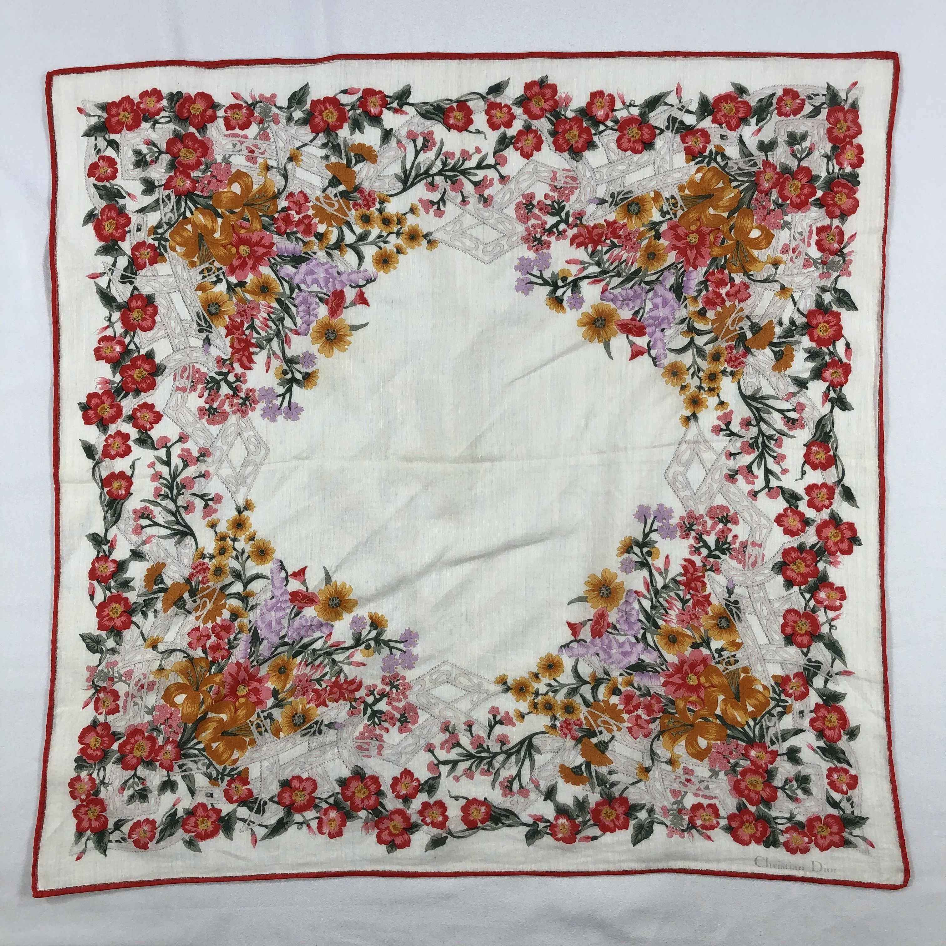 Vintage Christian Dior Neckerchief / Bandana / Handkerchief Size ONE SIZE - 3 Thumbnail