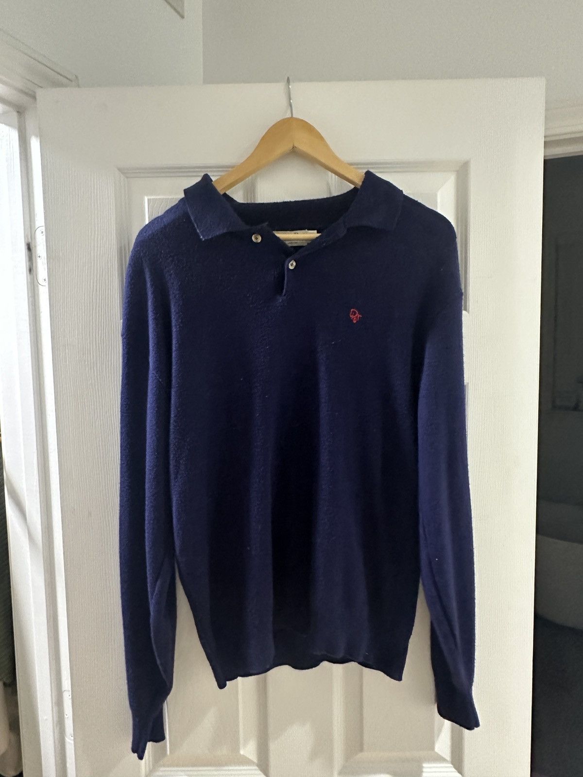 Christian Dior Monsieur Vintage Christian Dior Long Sleeve Polo Size US M / EU 48-50 / 2 - 1 Thumbnail