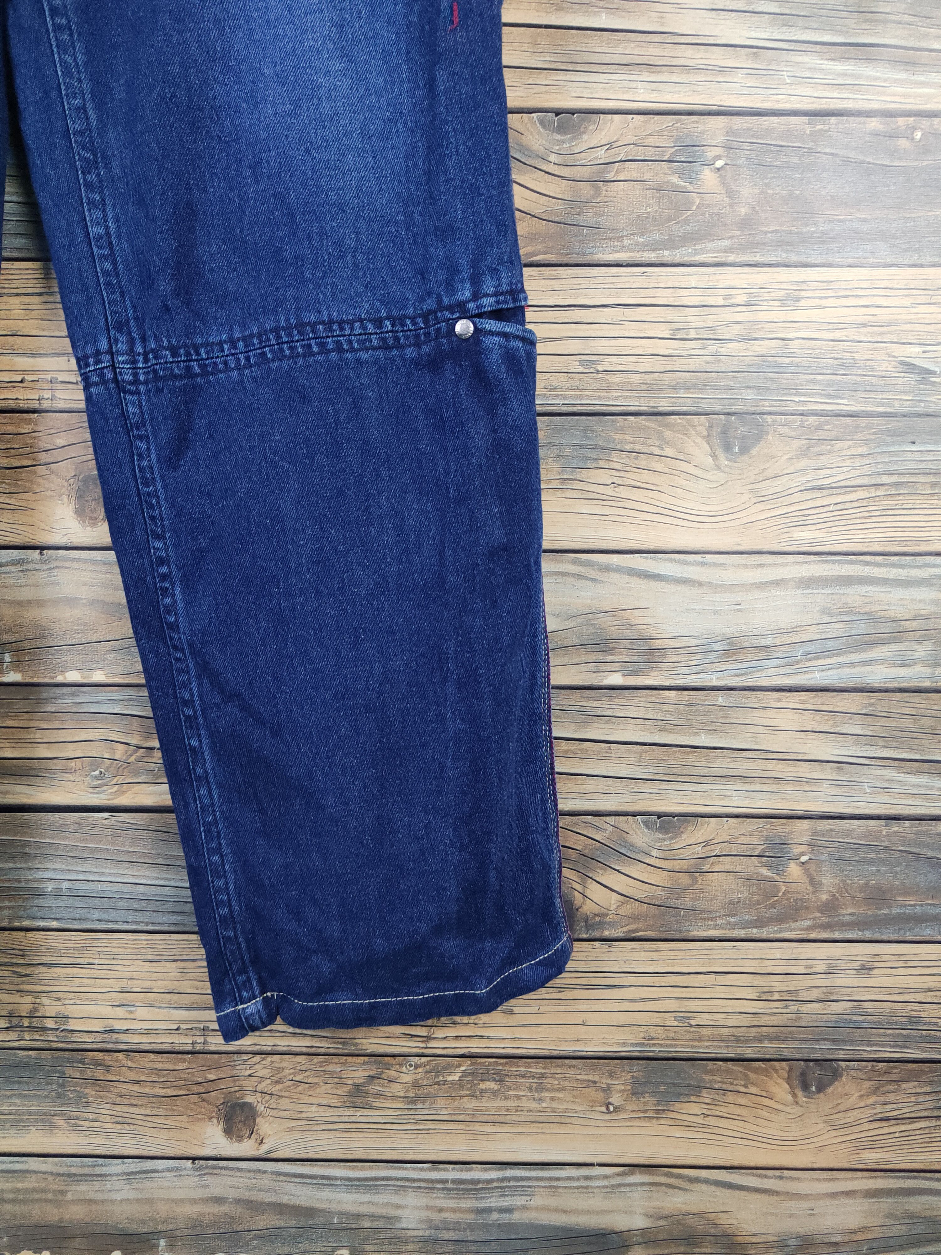Japanese Brand DL Transer Blue Distressed Ripped Jeans #2438 Size US 28 / EU 44 - 8 Thumbnail