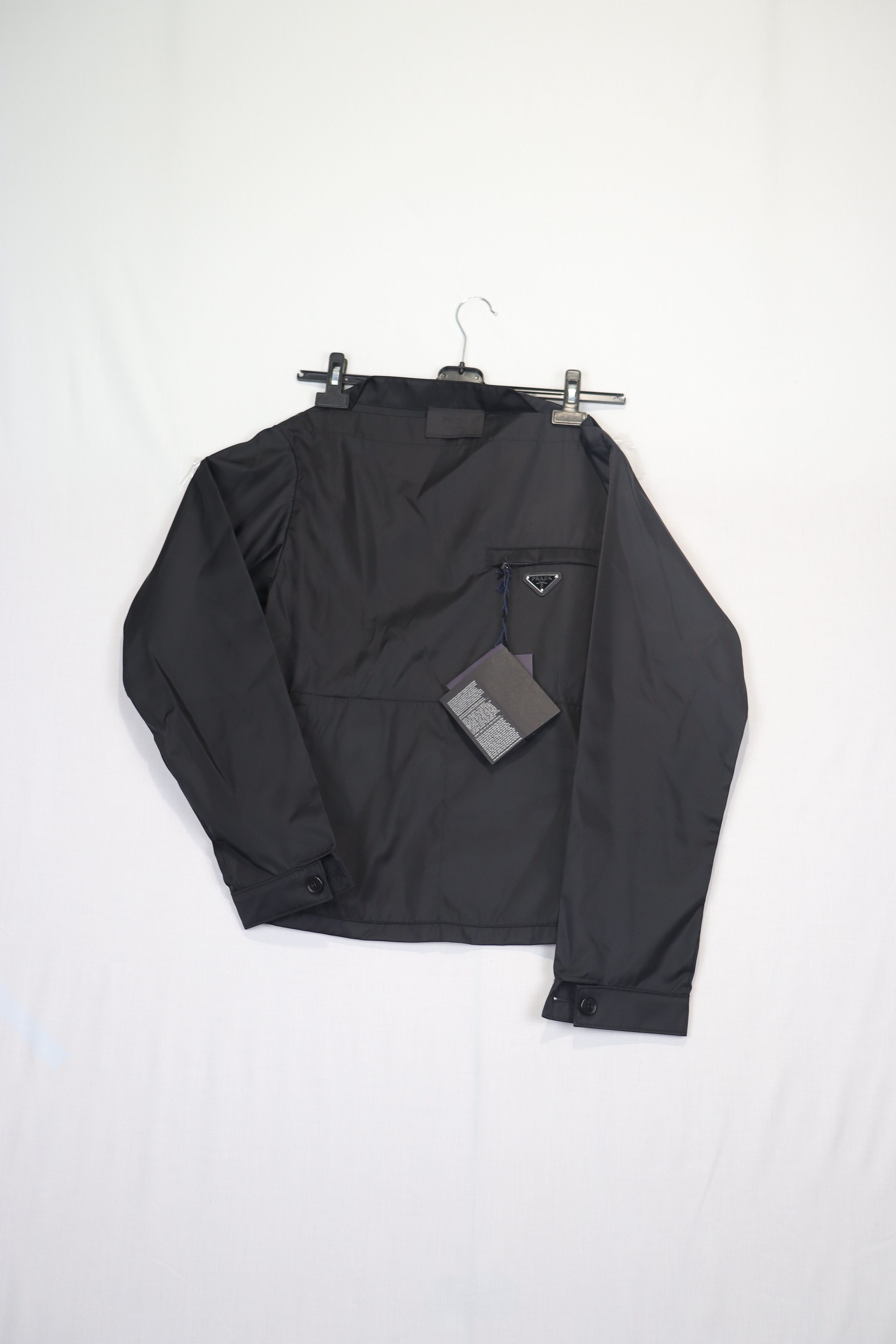 Prada o1rshd Re Nylon Triangle Logo Re-Nylon Blouson in Black Size US S / EU 44-46 / 1 - 3 Thumbnail