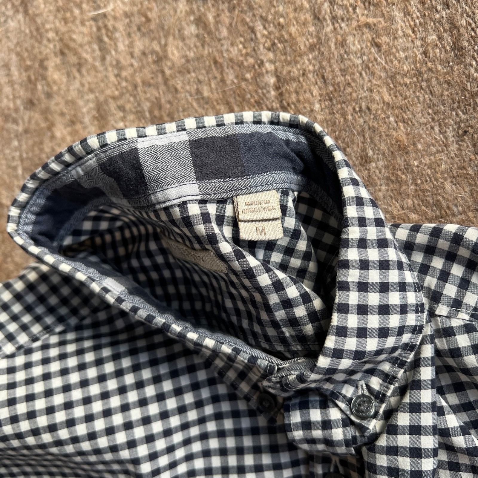 Burberry Burberry BRIT Gingham Check Cotton Shirt 9475AC Size US M / EU 48-50 / 2 - 4 Thumbnail