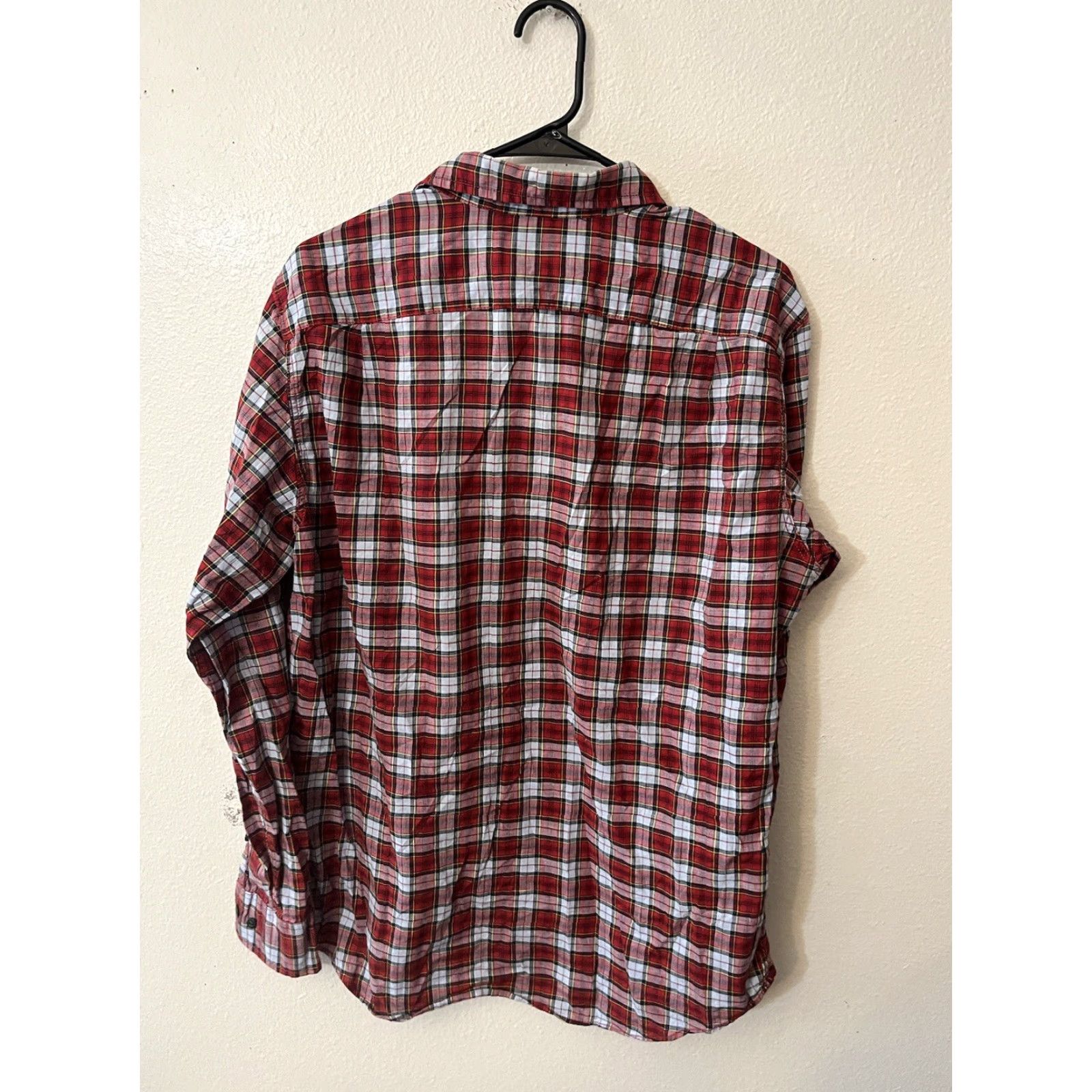 Nautica Nautica Button-Up Shirt M Red Blue Plaid Collared Mens Vintage No Size US M / EU 48-50 / 2 - 2 Thumbnail
