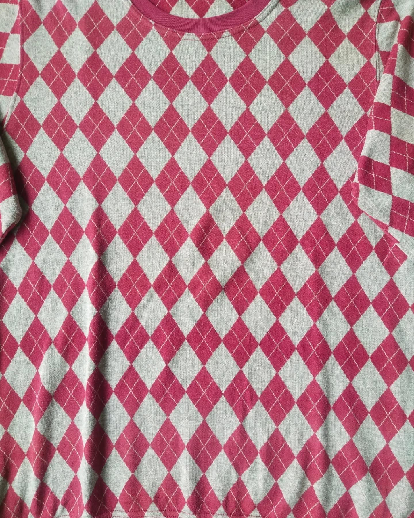 Hardy Amies Hardy Amies Red Pattern Crewneck Size US L / EU 52-54 / 3 - 3 Thumbnail