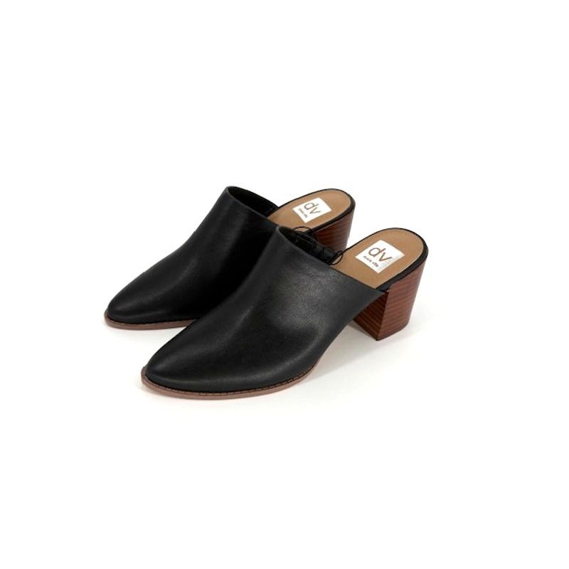 Dolce Vita Dolce Vita Women’s Comfort Nero Stacked Block Heel Mules Size US 9 / IT 39 - 5 Thumbnail