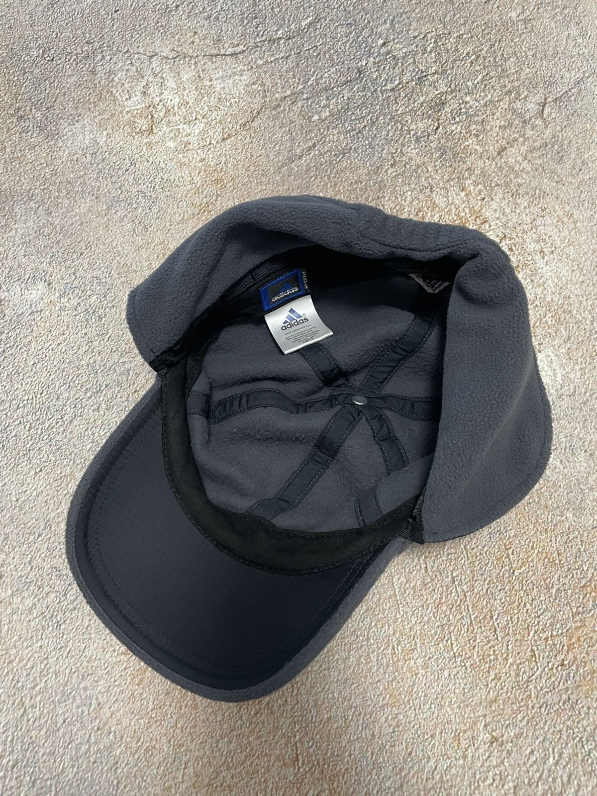 Adidas Vintage Adidas 2in1 Fleece Cap Hat Center Logo Size ONE SIZE - 8 Thumbnail