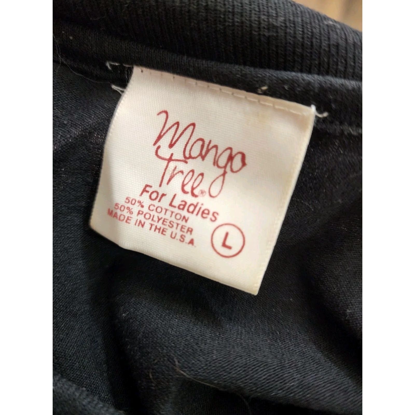 Mango VINTAGE Mango T-Shirt Halloween Ghost Boo Crew Neck Short Sleeve Women L Black Mango Tree 90s Distressed Size L / US 10 / IT 46 - 5 Thumbnail