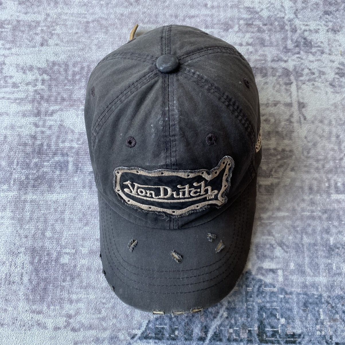Japanese Brand Von Dutch Distressed Hat Cap Size ONE SIZE - 5 Thumbnail