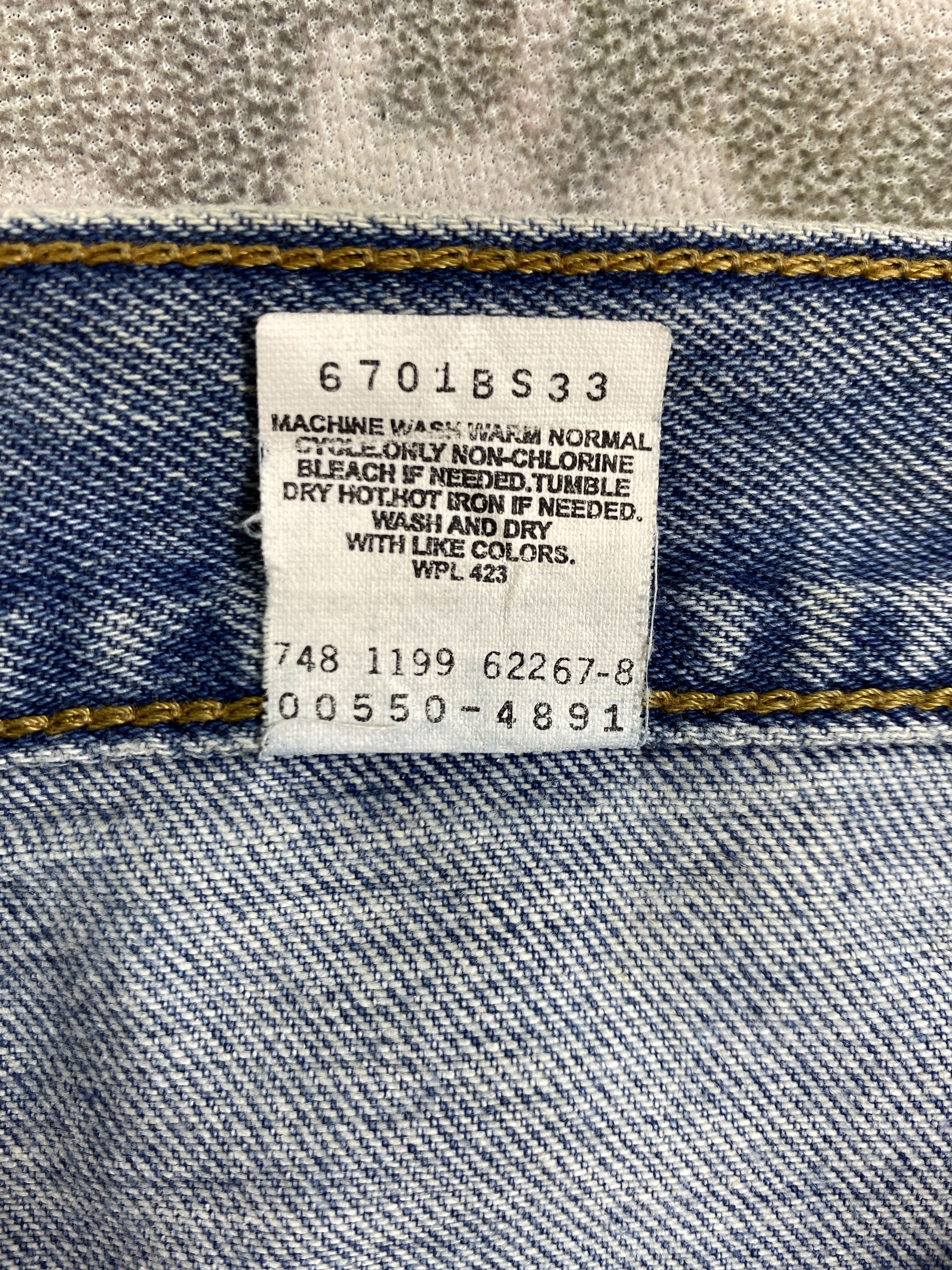 Levi's Dirty Blue Vintage Levi's 550 Relaxed Fit Denim 33x30 -JN636 Size US 33 - 10 Thumbnail