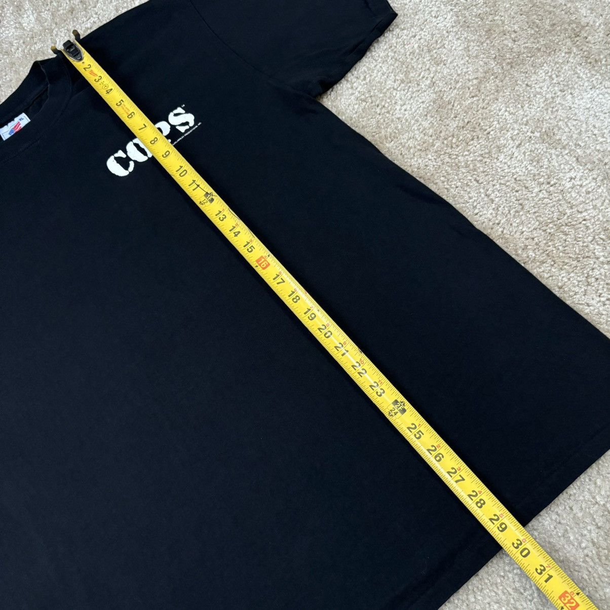 Vintage Vintage 1995 COPS TV Show Promo Promotional T-Shirt X-Large Size US XL / EU 56 / 4 - 7 Thumbnail