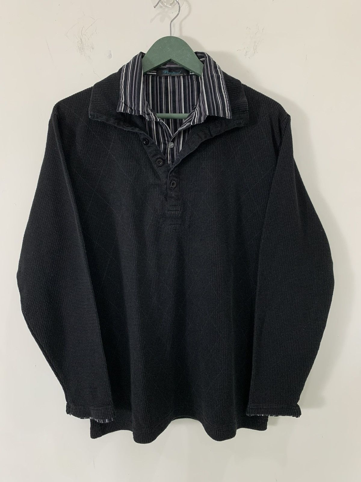 KMRii Japanese practical double layer Long Sleeve y2k gothic Size US M / EU 48-50 / 2 - 1 Thumbnail