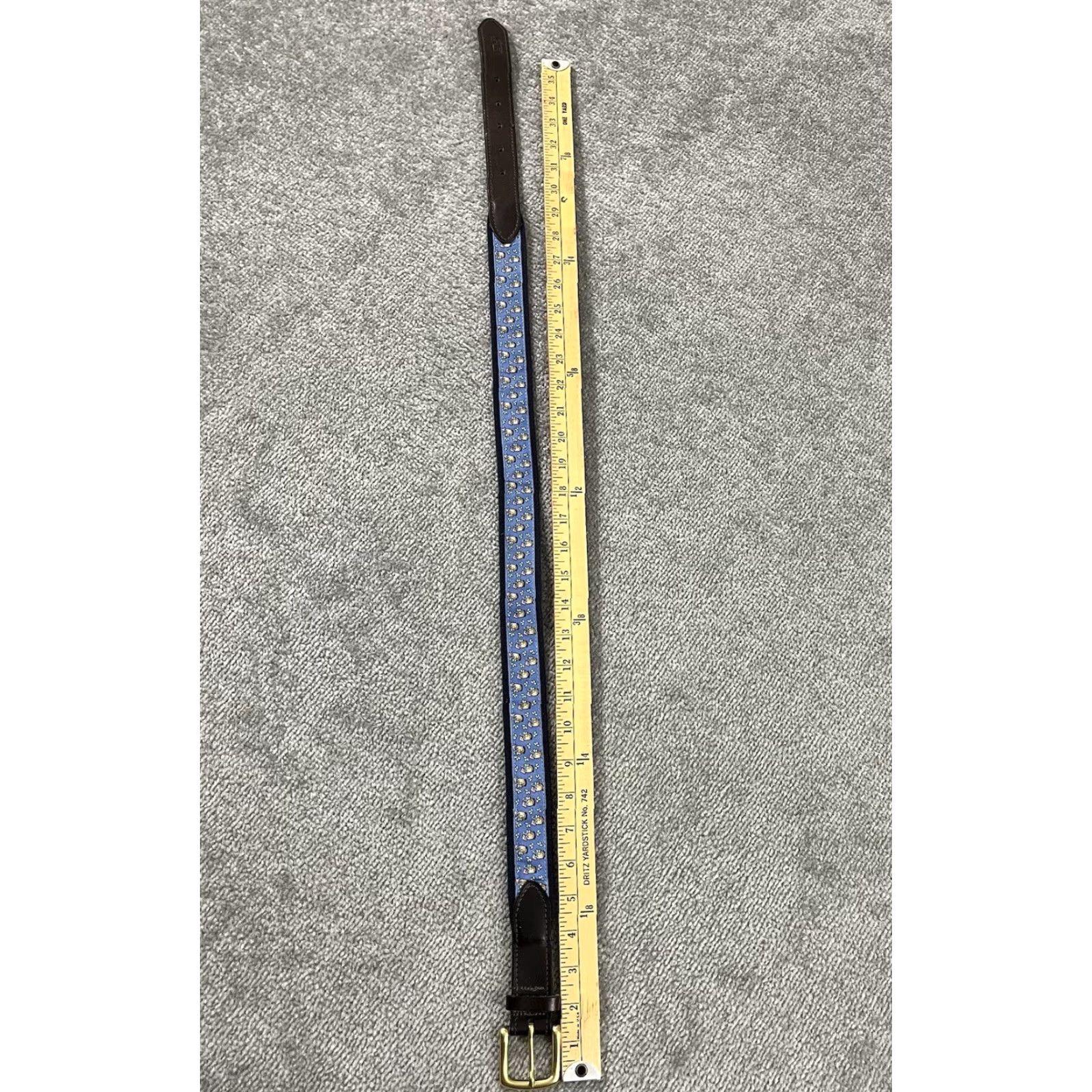 Vineyard Vines Vineyard Vines Belt Men Size 32 Pina Colada Drink Vacation Preppy Brass Buckle Belt Size 32 - 4 Thumbnail