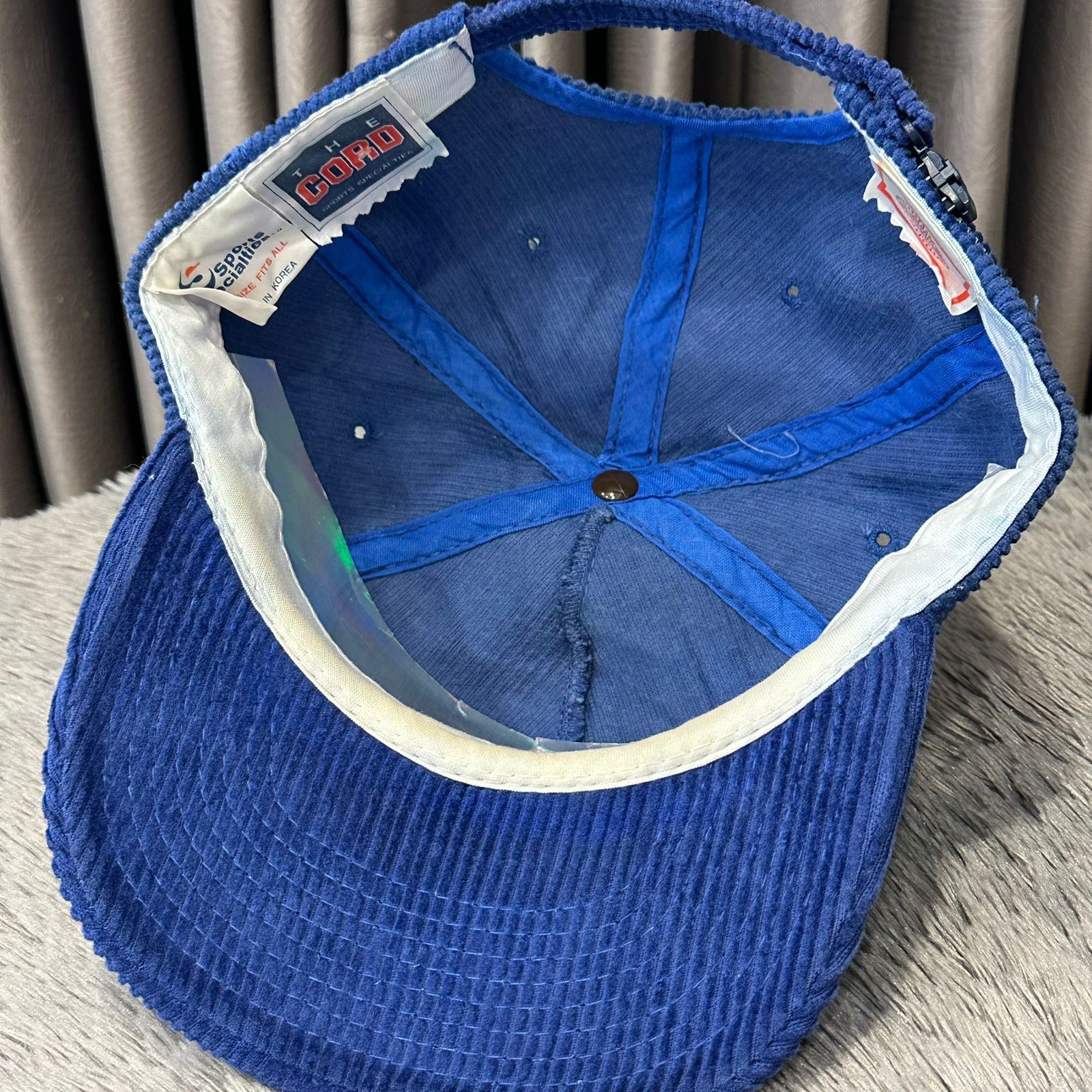Sports Specialties × Vintage Rare Vintage De Paul Blue Demons Corduroy 5 Panel Hat Size ONE SIZE - 4 Thumbnail