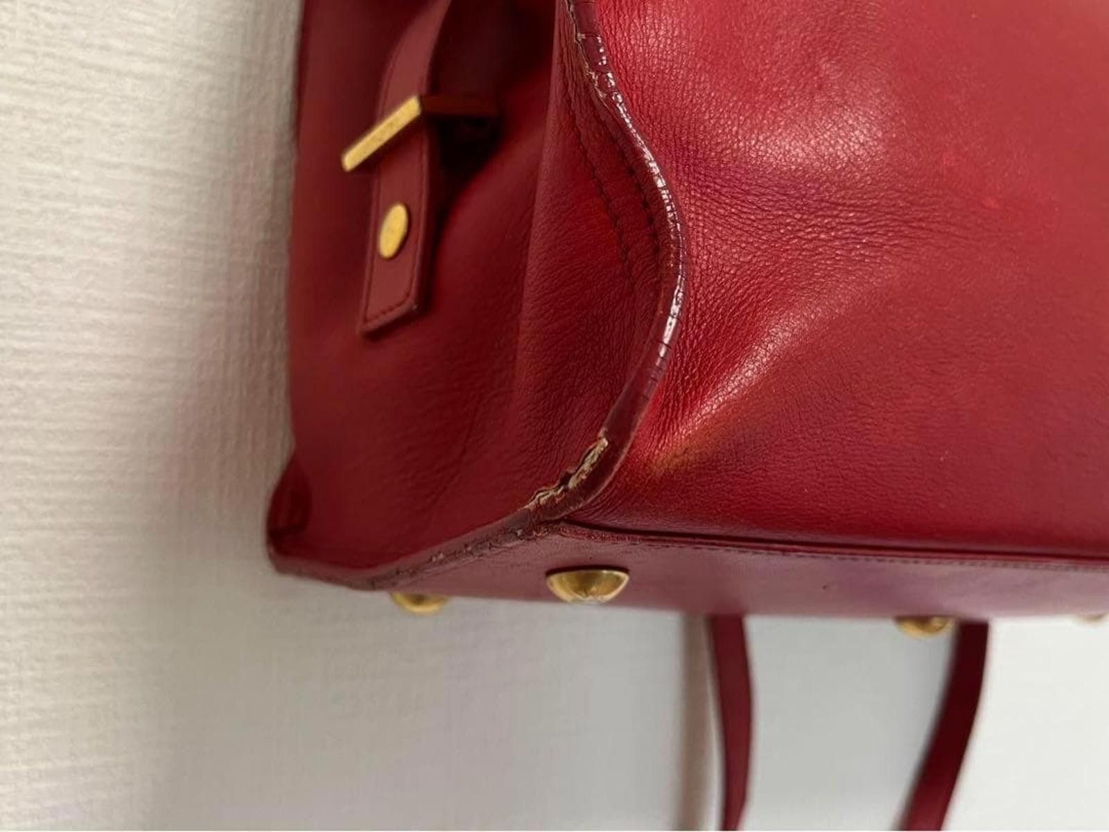 Saint Laurent Paris Saint Laurent - Red Leather Sac de Jour Tote Bag Size ONE SIZE - 8 Thumbnail