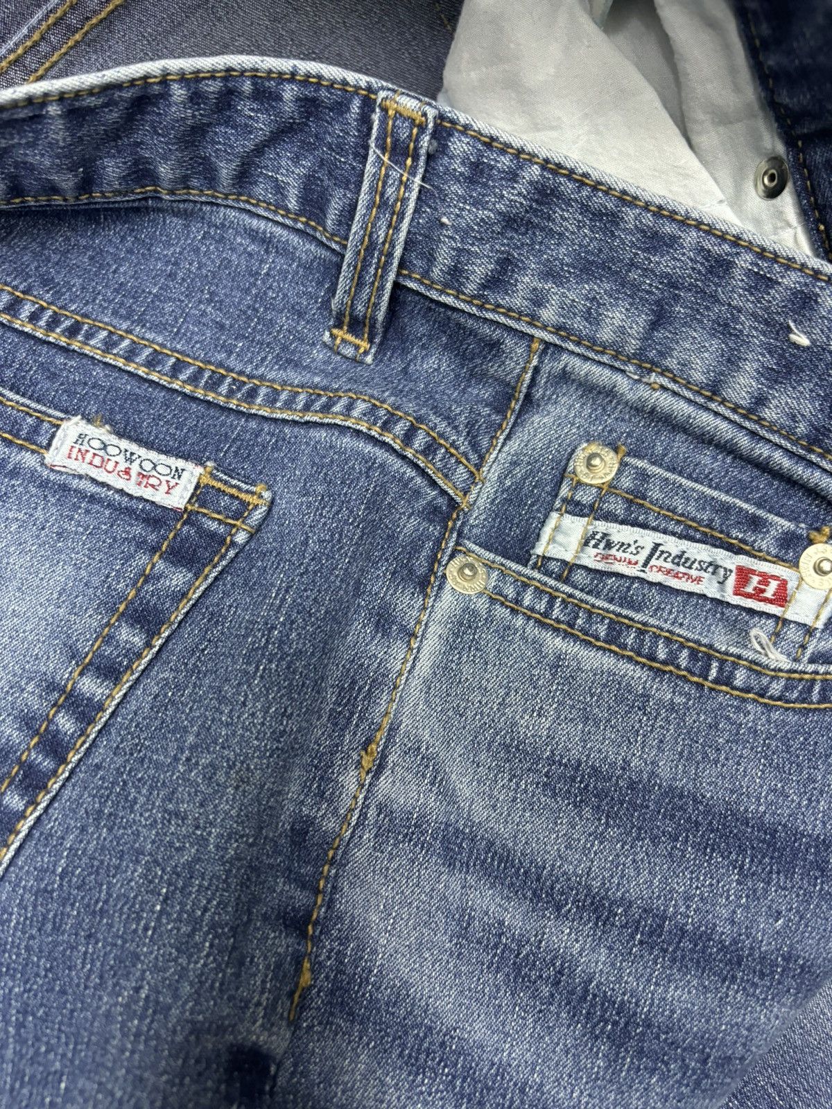 Yohji Yamamoto Vintage Flared Bootcut Jeans Yohji Yamamoto Style Size 27" / US 4 / IT 40 - 10 Thumbnail