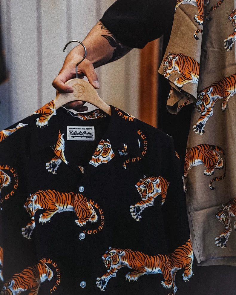 Wacko Maria WACKO MARIA 21ss Short Sleeve Shirt, Tiger, Size M Size US M / EU 48-50 / 2 - 2 Thumbnail