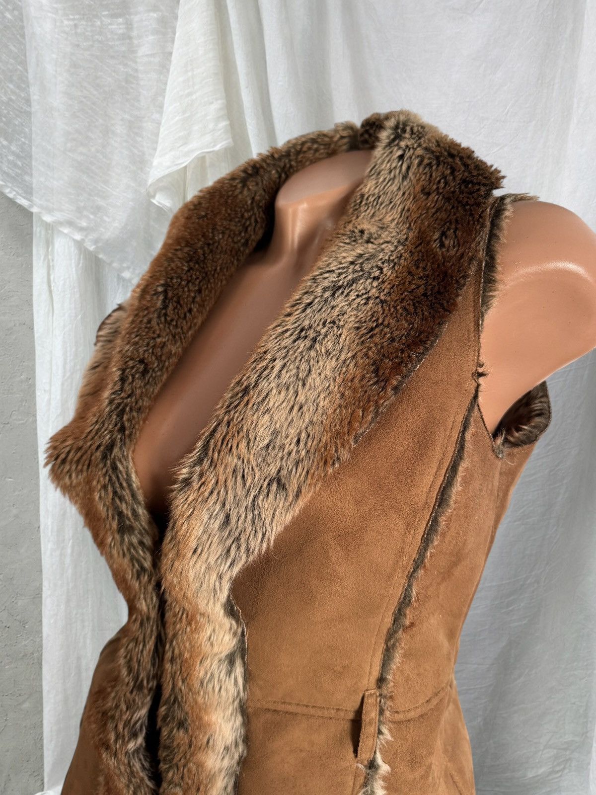 Hysteric Glamour Amazing Y2K 2000’s Aesthetic Faux Fur Vintage Vest Jacket Size S / US 4 / IT 40 - 6 Thumbnail