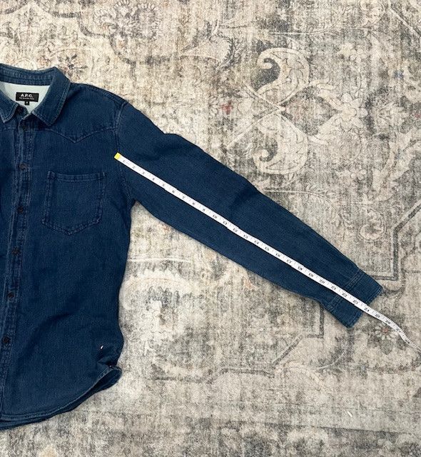 A.P.C. A.P.C. Denim Western Shirt – Size M – Classic Indigo Size US M / EU 48-50 / 2 - 5 Thumbnail