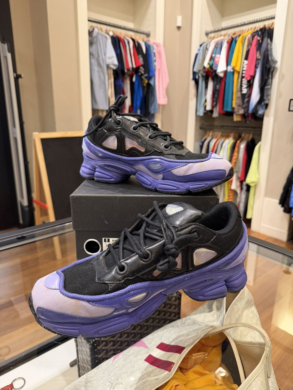 Adidas × Raf Simons Adidas x Raf Simmons Ozweego 3 ‘Purple Black’ Size US 10.5 / EU 43-44 - 2 Thumbnail