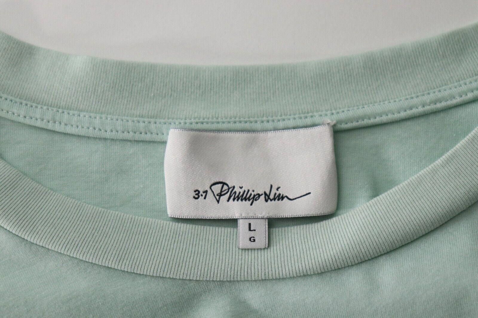 3.1 Phillip Lim 3.1 Phillip Lim Women Large Green Gathered Jersey T-Shirt Size L / US 10 / IT 46 - 7 Thumbnail