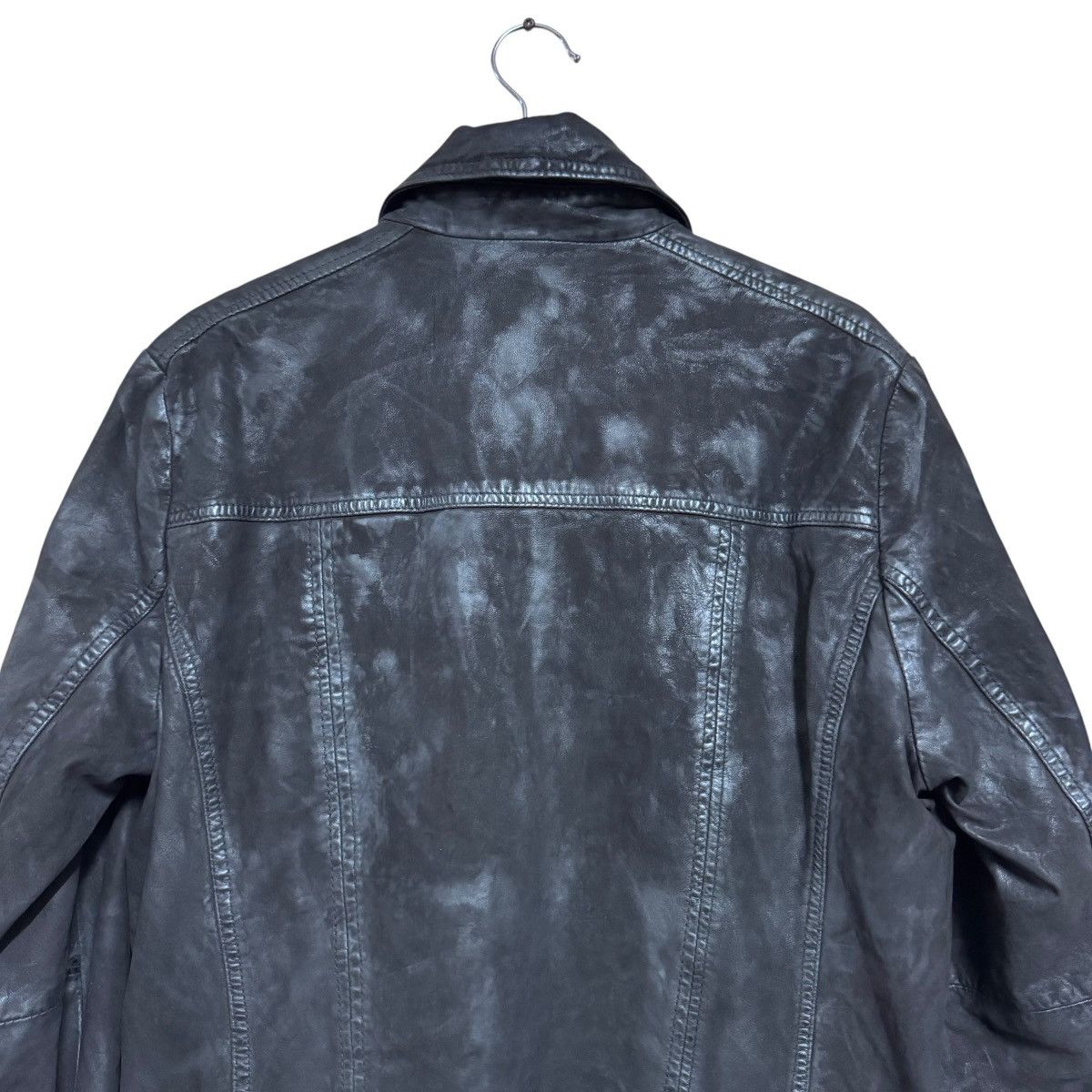 Hugo Boss Hugo Boss Leather Jacket Fade Black Size US M / EU 48-50 / 2 - 9 Thumbnail