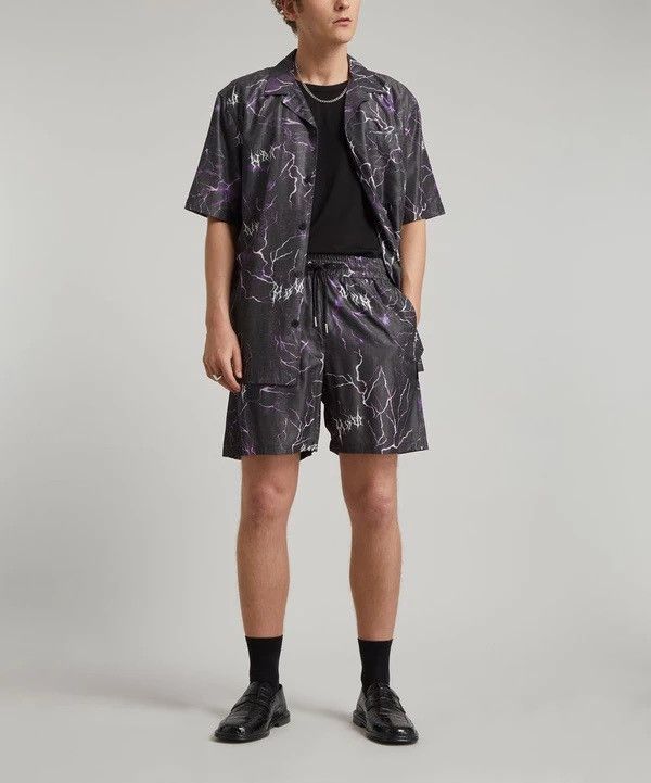 Han Kjobenhavn !DS! FW22 Han Kjobenhavn Purple Thunder Track Shorts Size US 34 / EU 50 - 4 Thumbnail