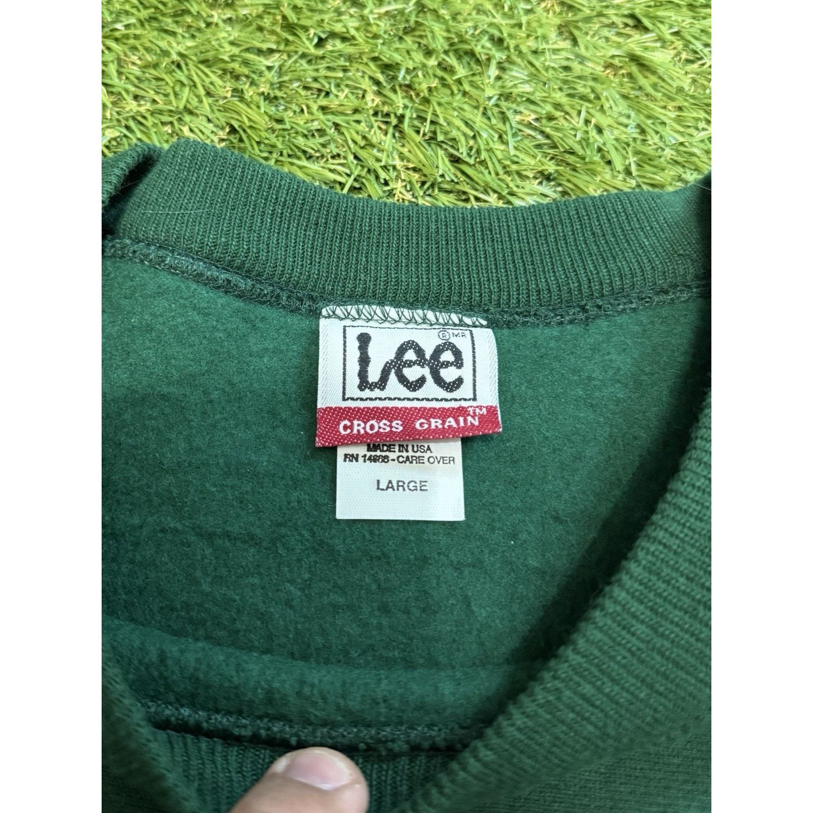Lee VTG 90s Lee Cross Grain Miami Hurricanes Sweatshirt Green L Size US L / EU 52-54 / 3 - 4 Thumbnail