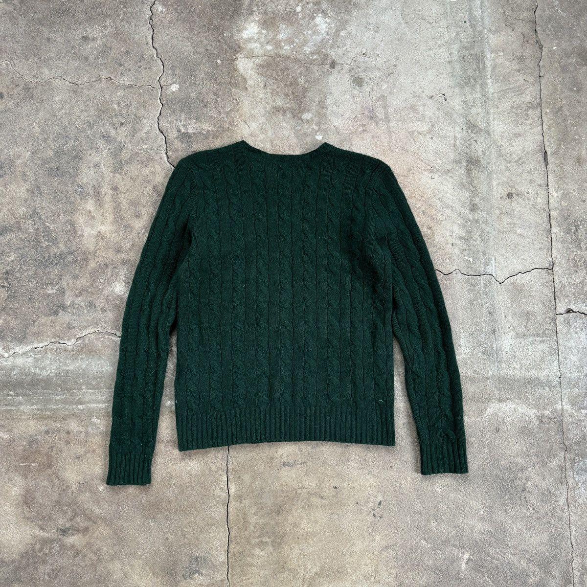 Polo Ralph Lauren × Ralph Lauren Polo Ralph Lauren Green Knit Wool Sweater Size S / US 4 / IT 40 - 2 Thumbnail