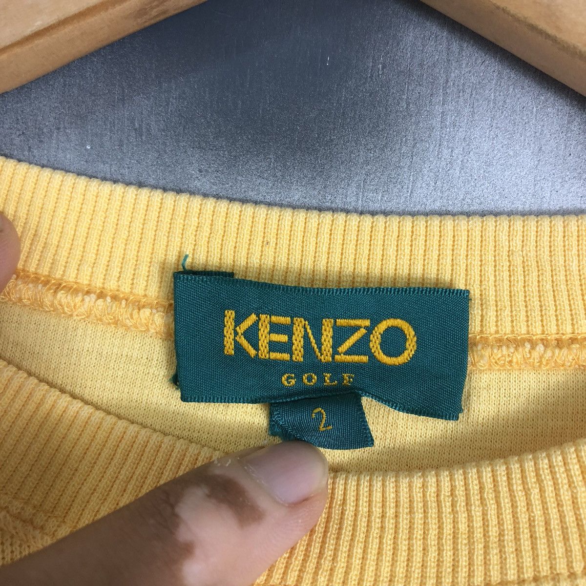 Designer × Kenzo KENZO GOLF EMBROIDERY BIG LOGO SWEATER Size US M / EU 48-50 / 2 - 4 Thumbnail