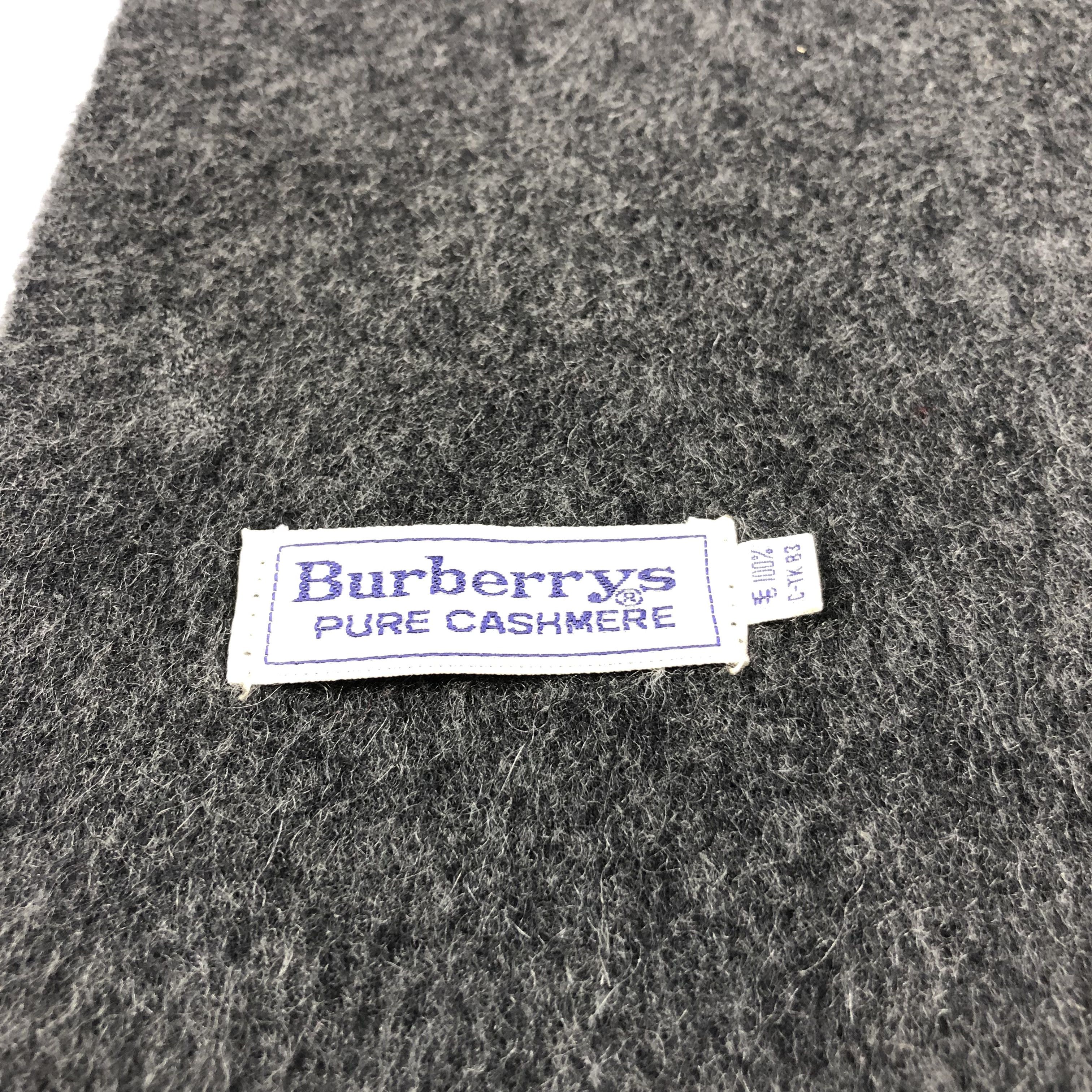 Burberry Burberrys Pure Cashmere Scarf Muffler Neckwear V1014 Size ONE SIZE - 5 Thumbnail