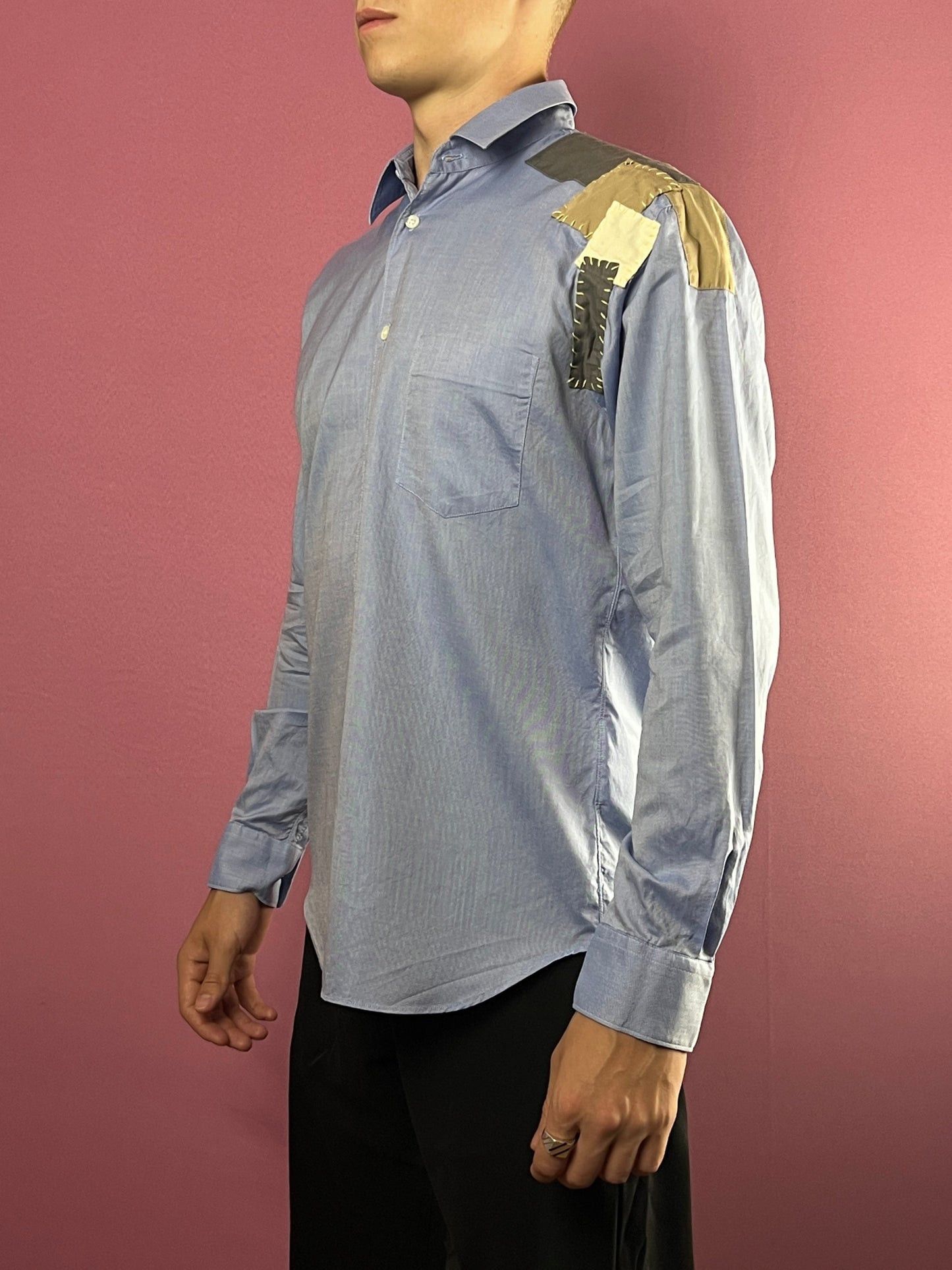 Comme des Garcons Shirt Vintage Men's Patchwork Shirt - S