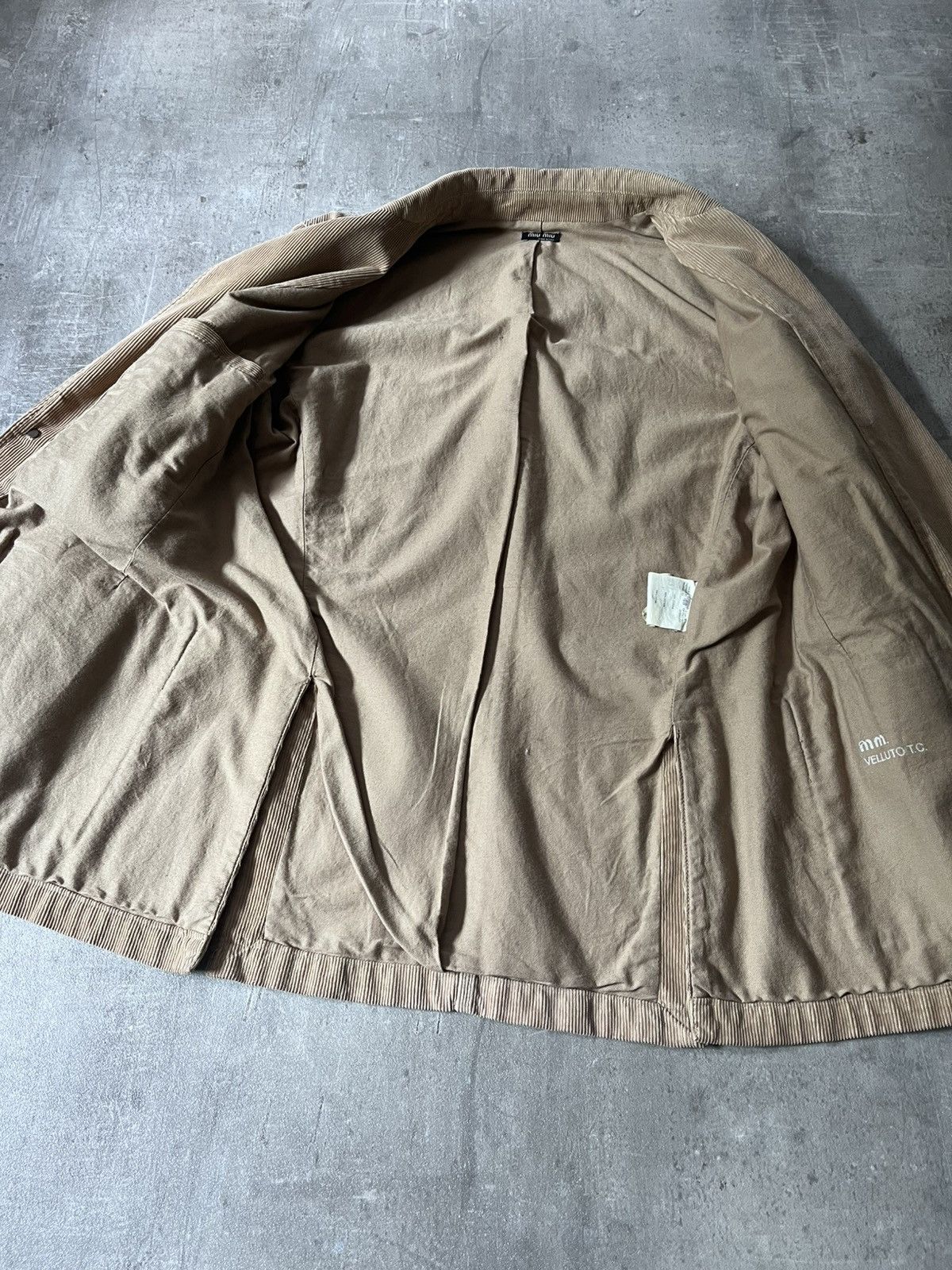 Miu Miu Miu Miu S/S 2004 Corduroy Blazer Jacket beige Size US M / EU 48-50 / 2 - 7 Thumbnail