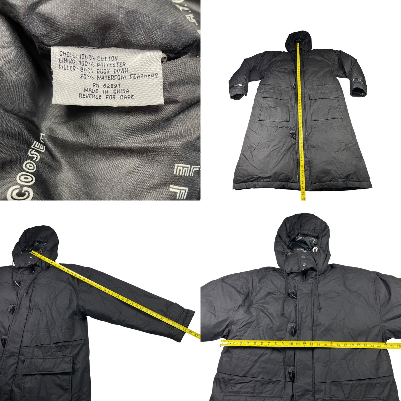 Vintage Triple F.A.T. Goose Long Parka - Mens Jacket - Cotton & Down Insulation - L Size US L / EU 52-54 / 3 - 8 Thumbnail