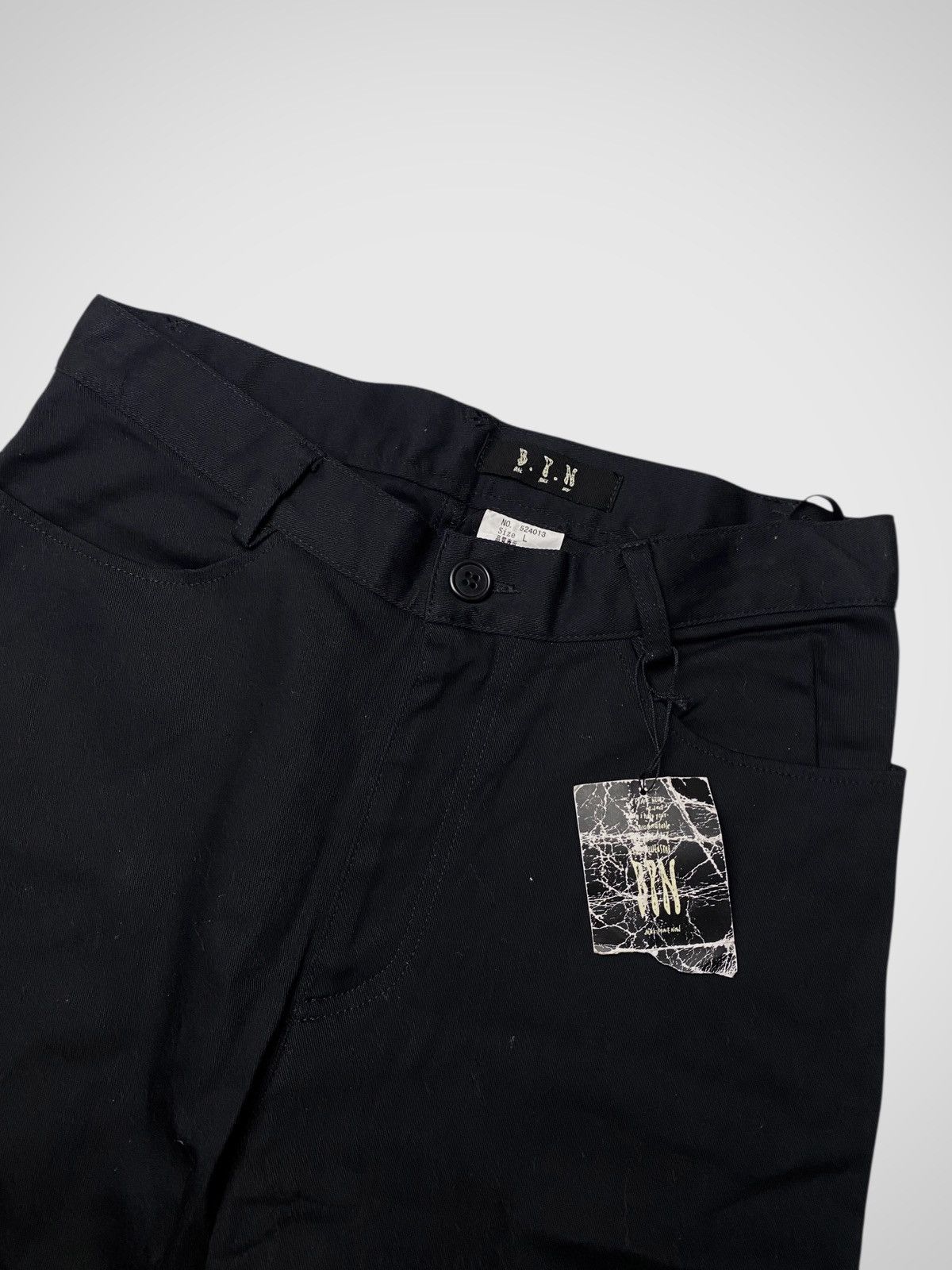 Le Grande Bleu (L.G.B.) Archive Black Peace Now Zip Bondage Flared Pants Size US 26 / EU 42 - 2 Thumbnail