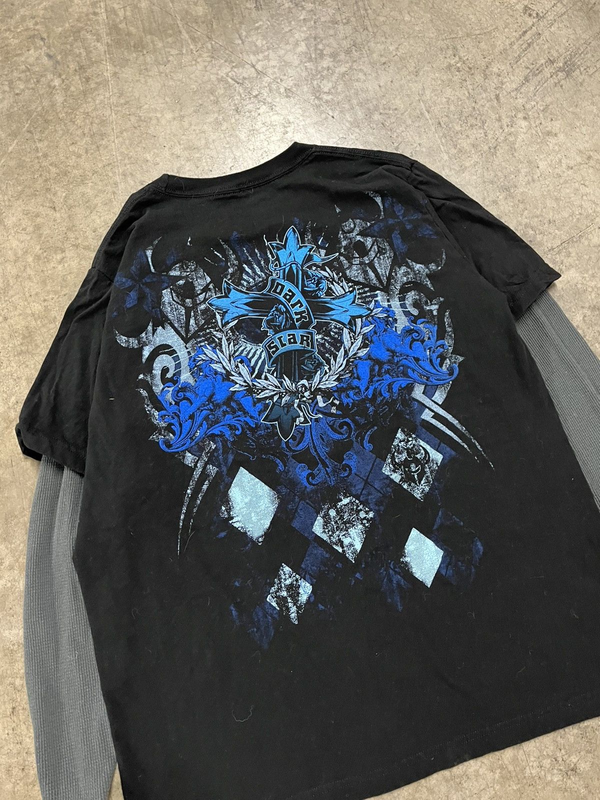Affliction × Tapout × Vintage Y2k affliction style double layers thermal longsleeve rare Size US XL / EU 56 / 4 - 3 Thumbnail