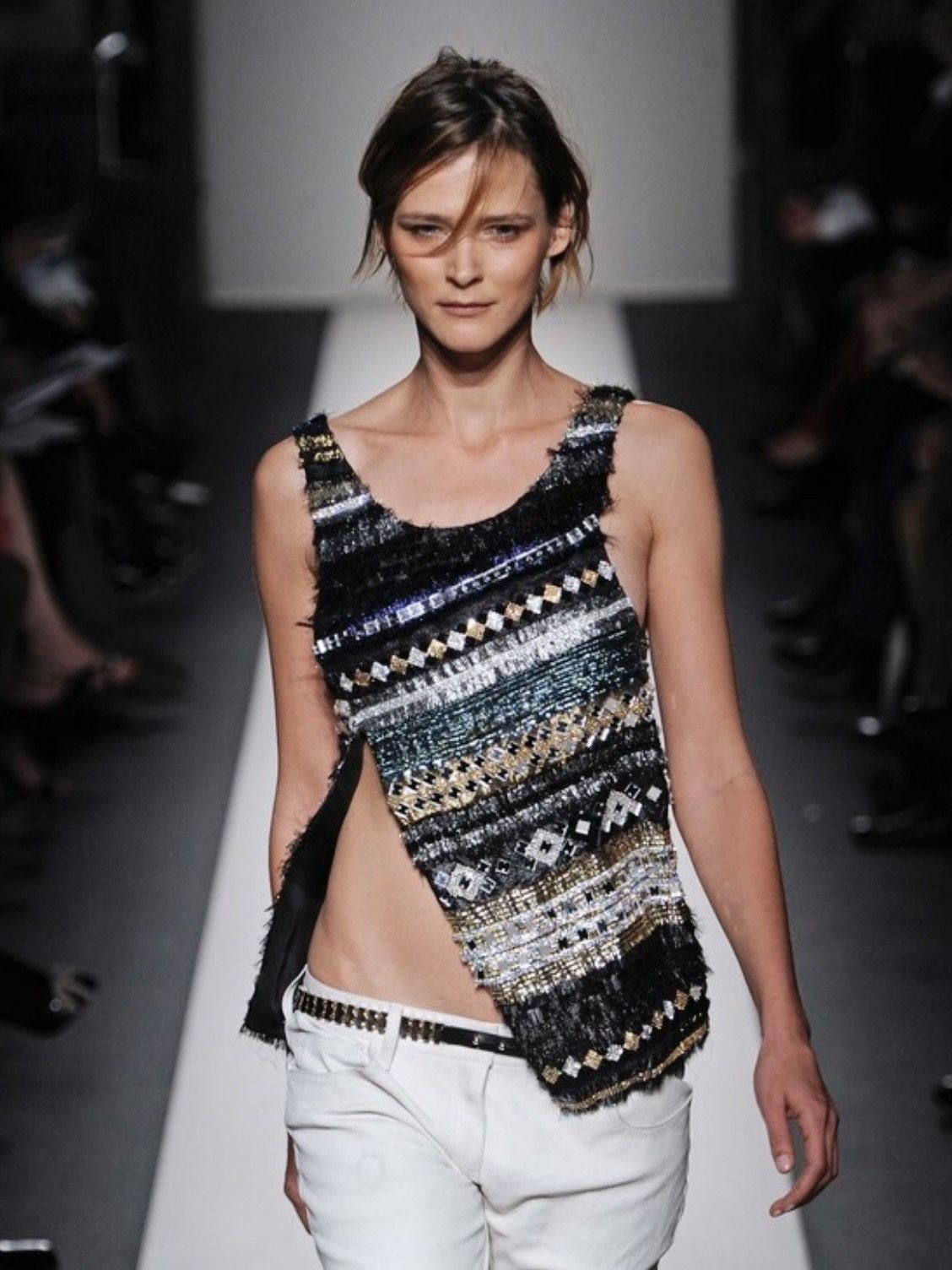 Balmain F/W 11 Swarovski Embellished Top Size S / US 4 / IT 40 - 1 Thumbnail