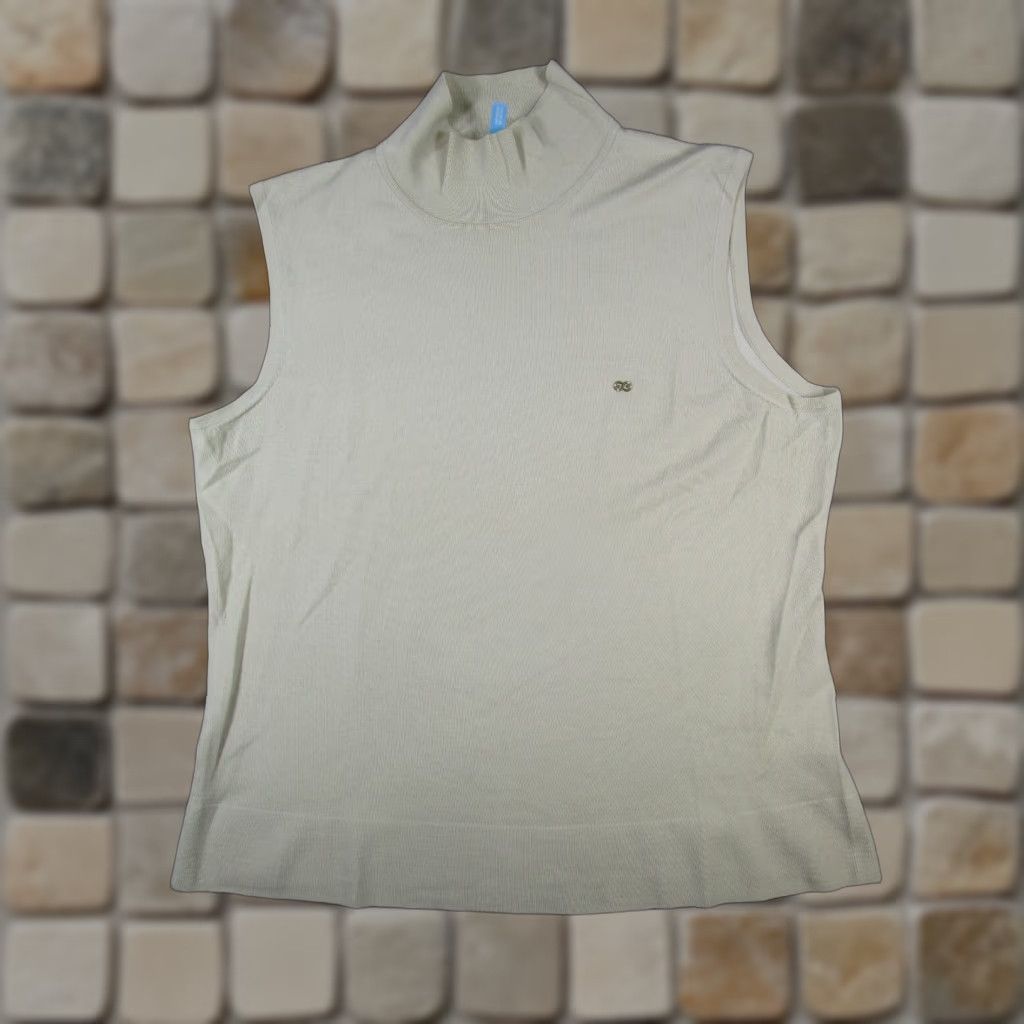 Escada VINTAGE Escada Sport Sweater Womens XL Beige Merino Wool Knit Vest Size XL / US 12-14 / IT 48-50 - 1 Thumbnail