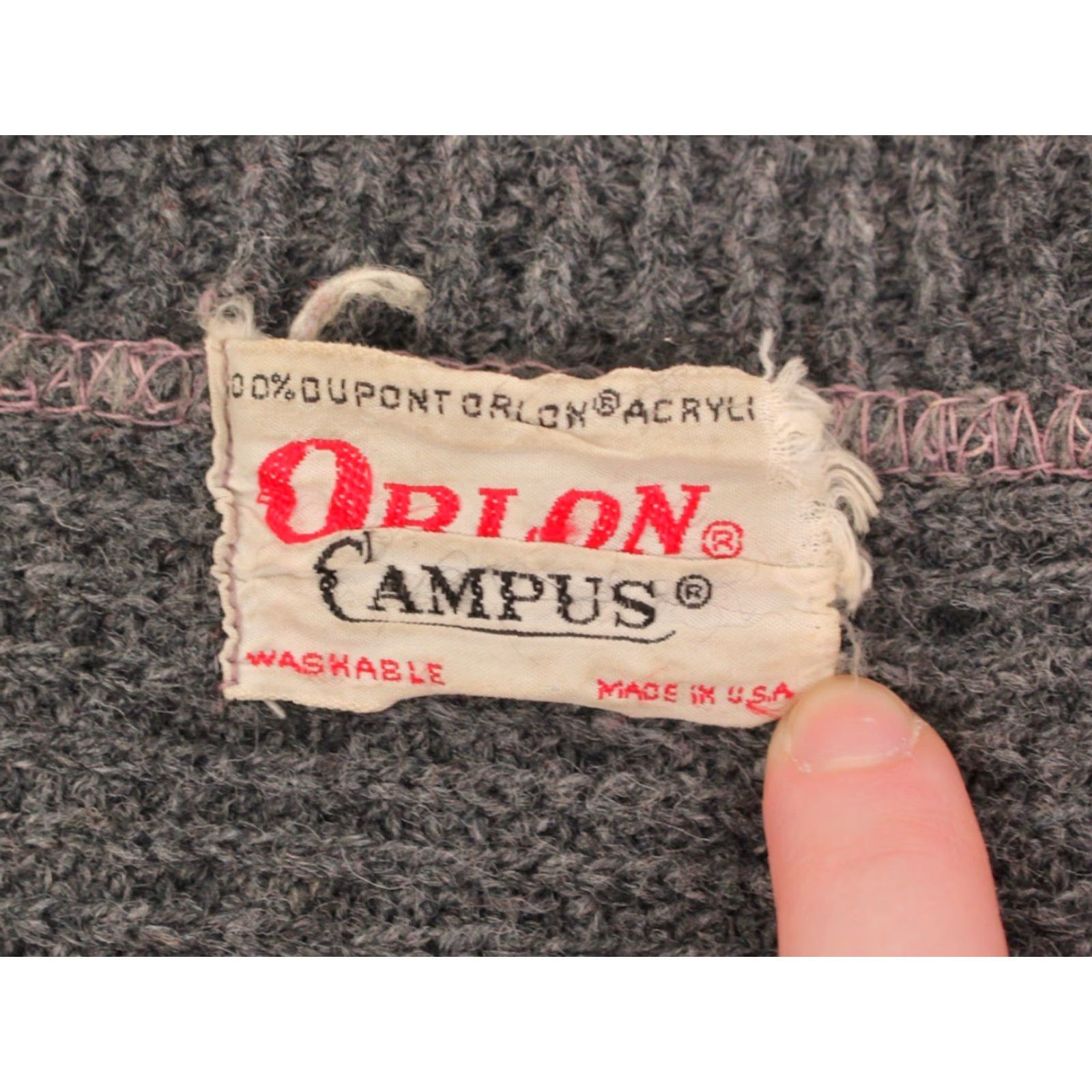 Vintage VTG Campus 60s Cardigan Mens M Grey Red Striped Acrylic Sweater 1960s Vintage Cardigan Men's Grey Red Striped Acrylic Sweater Size US M / EU 48-50 / 2 - 4 Thumbnail