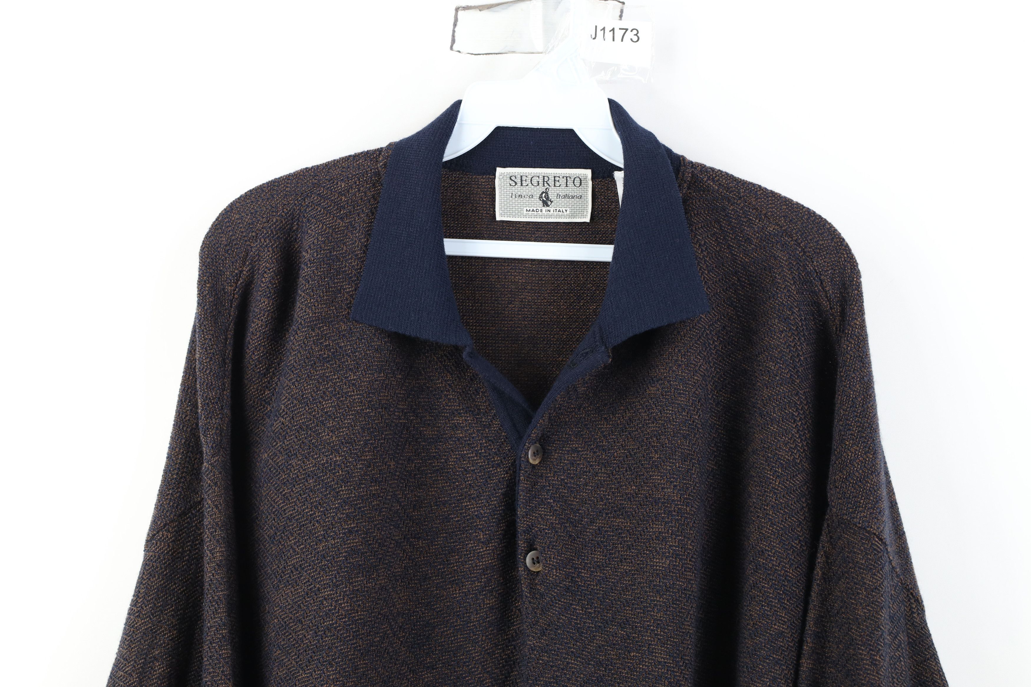 Vintage Vintage 90s Streetwear Knit Collared Pullover Sweater Size US XL / EU 56 / 4 - 2 Thumbnail