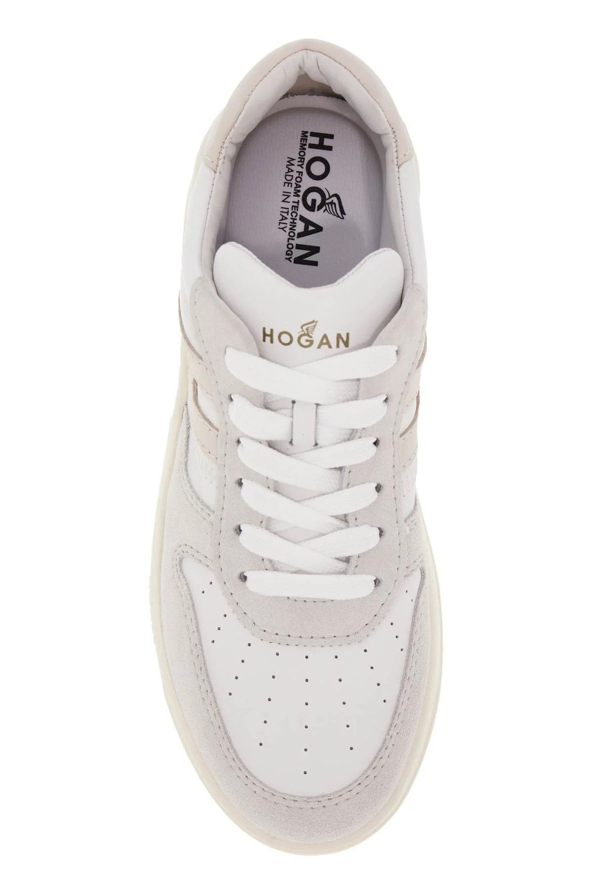Hogan o1s22i1n1024 H630 Low-Top Sneakers in White Grey Size US 6 / IT 36 - 2 Thumbnail