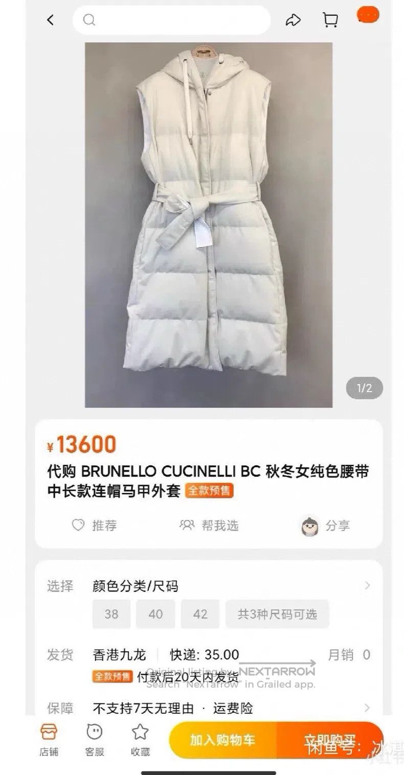 Brunello Cucinelli Brunello Cucinelli Down Double-Sided Vest Size XS / US 0-2 / IT 36-38 - 9 Thumbnail