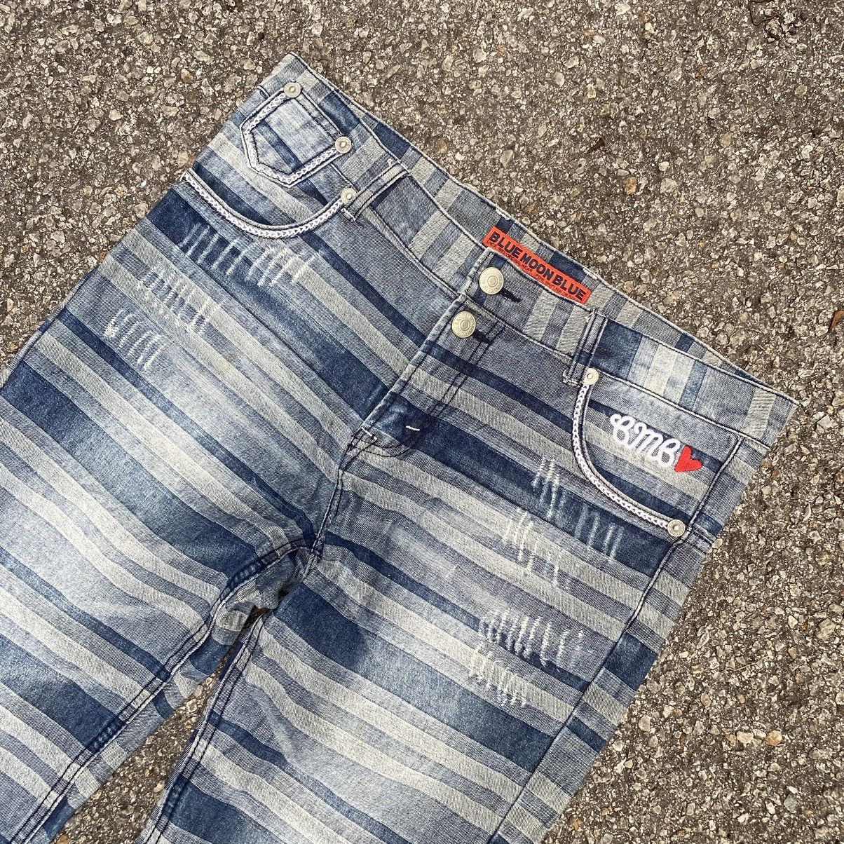 Hysteric Glamour Blue Moon Blue Jeans Embroidered Hagi Denim Hysteric Styled Size 28" / US 6 / IT 42 - 4 Thumbnail