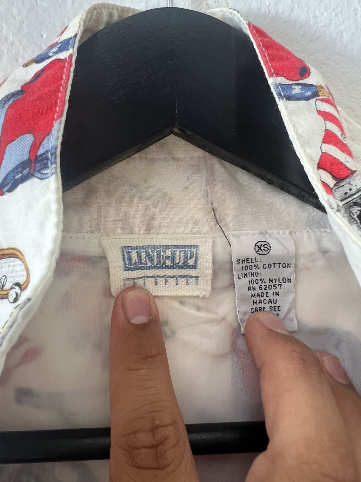 Vintage White vintage 90s American flag zip-up Size US XS / EU 42 / 0 - 4 Thumbnail