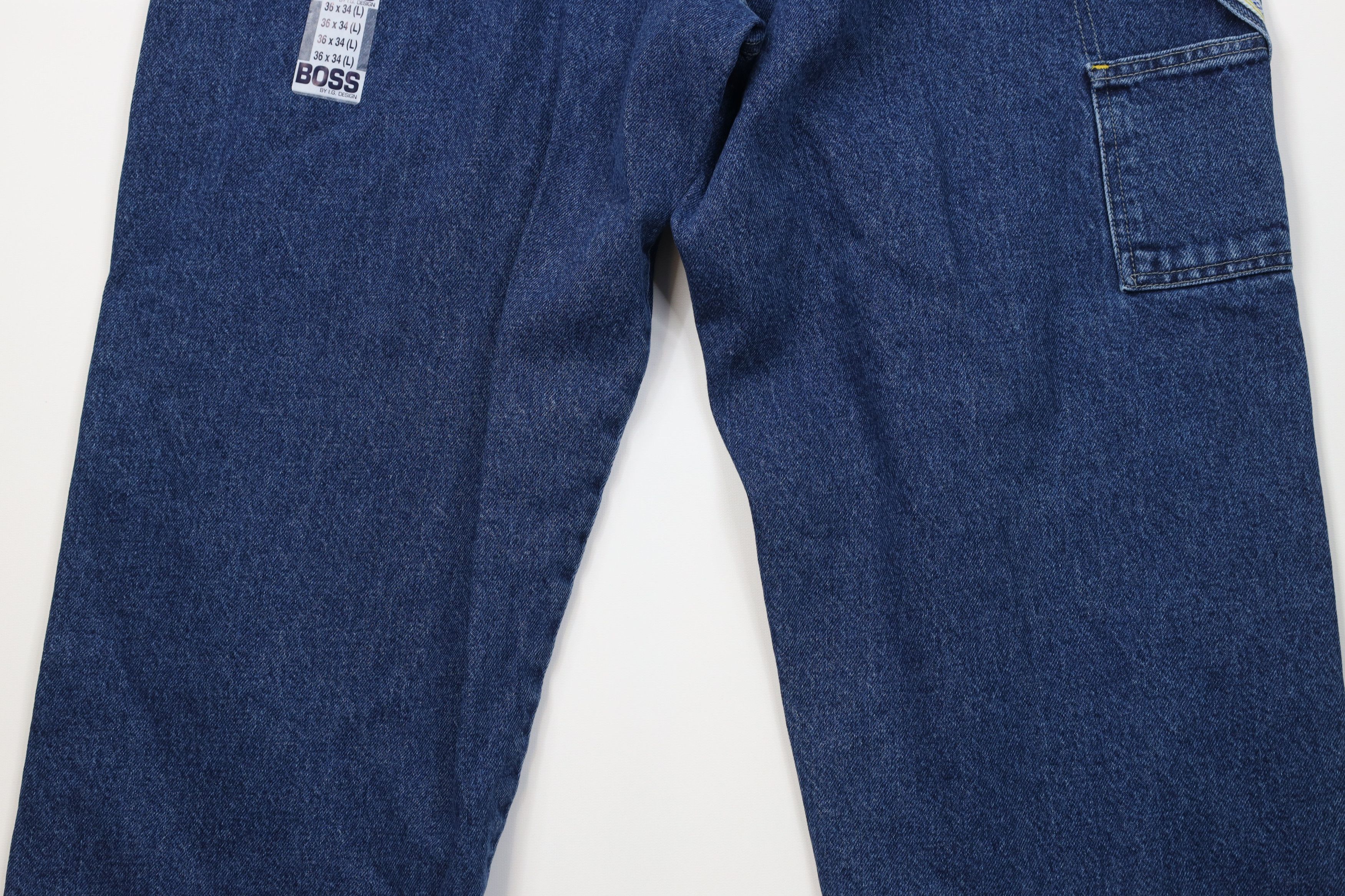 Vintage Deadstock Vintage 90s Boss Wide Leg Skateboard Denim Jeans Size US 36 / EU 52 - 13 Thumbnail